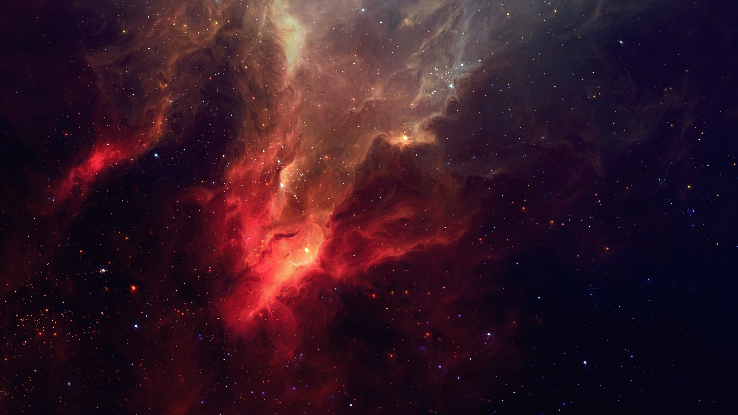 General 2560x1440 nebula space red