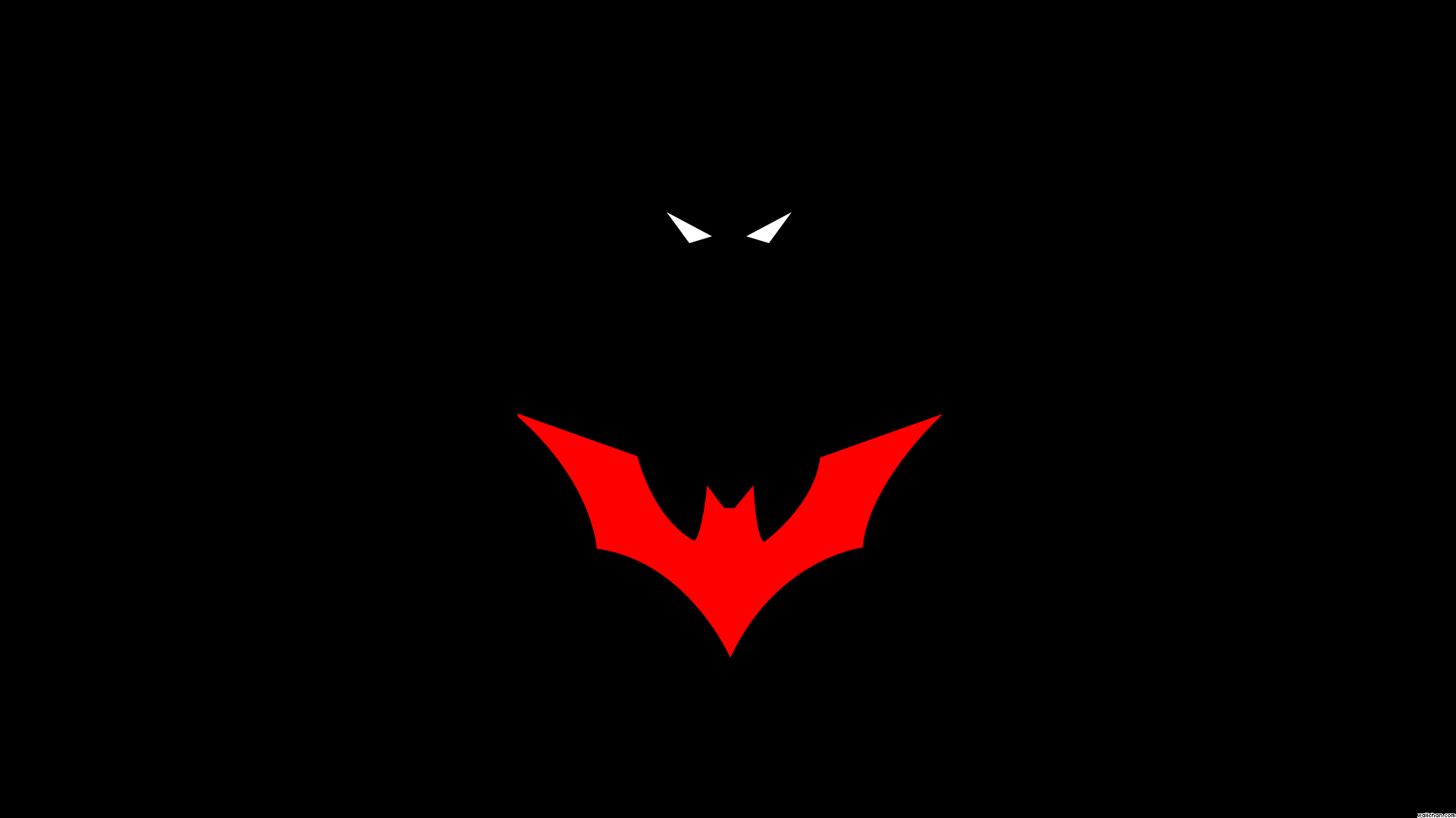 General 1920x1080 Batman Batman Beyond minimalism black red superhero black background simple background artwork