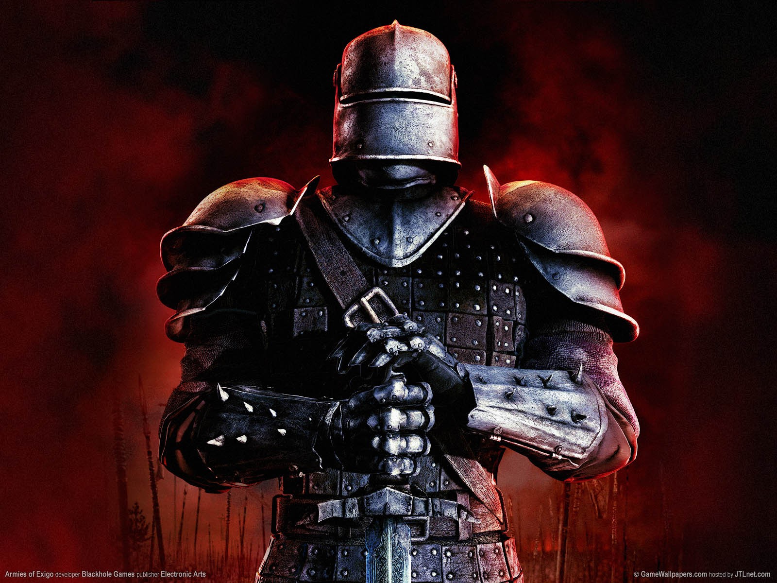 General 1600x1200 2004 (Year) knight video games Armies of Exigo Electronic Arts armor fantasy armor sword