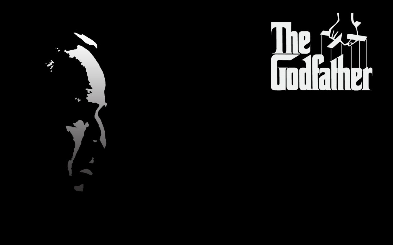 General 1280x800 The Godfather movies Marlon Brando face crime gangster profile minimalism black background simple background men actor Vito Corleone Francis Ford Coppola
