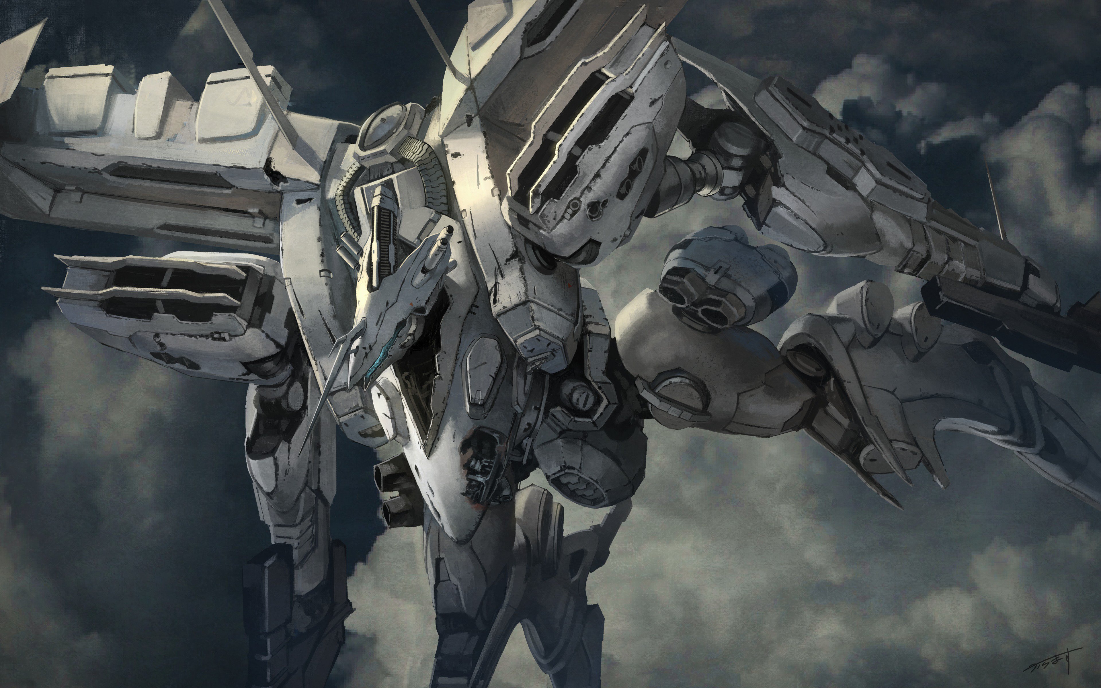 Anime 3840x2400 mechs digital art Armored Core