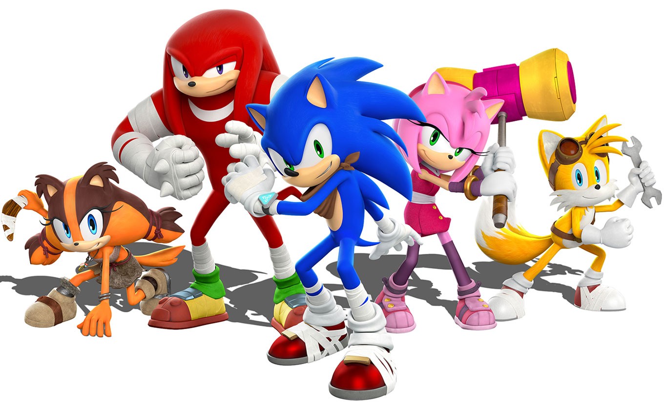 Anime 1360x840 Sonic the Hedgehog Sega Sonic Boom video games video game characters white background