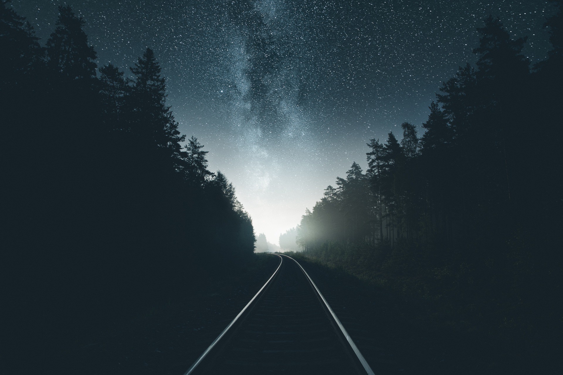 General 1920x1280 photography railway night forest 500px