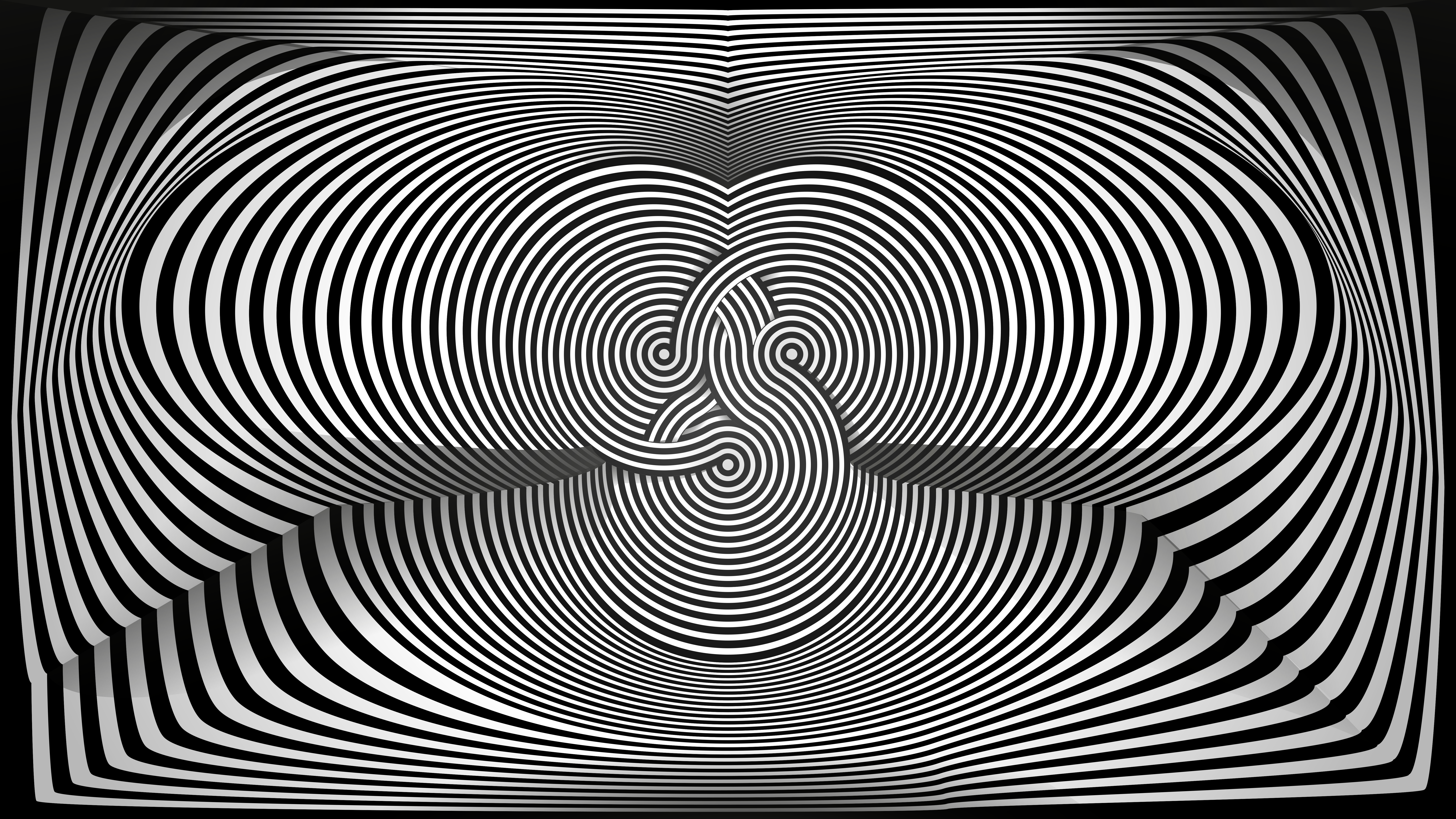 General 8000x4500 optical illusion optical art black white vector digital art