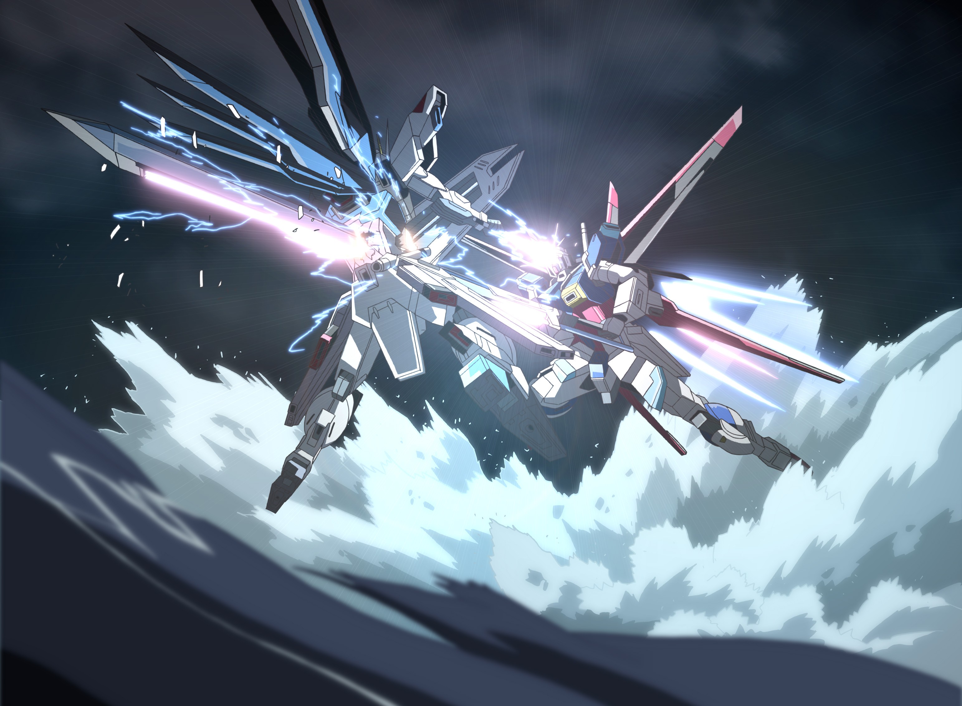 Anime 3087x2264 anime Mobile Suit Gundam SEED Destiny Freedom Gundam Force Impulse Gundam Anime screenshot