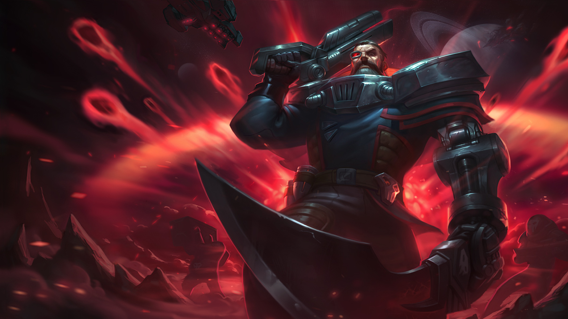 General 1920x1080 Summoner's Rift Gangplank planet red background Gangplank (League of Legends) PC gaming crossover video game art video game men League of Legends