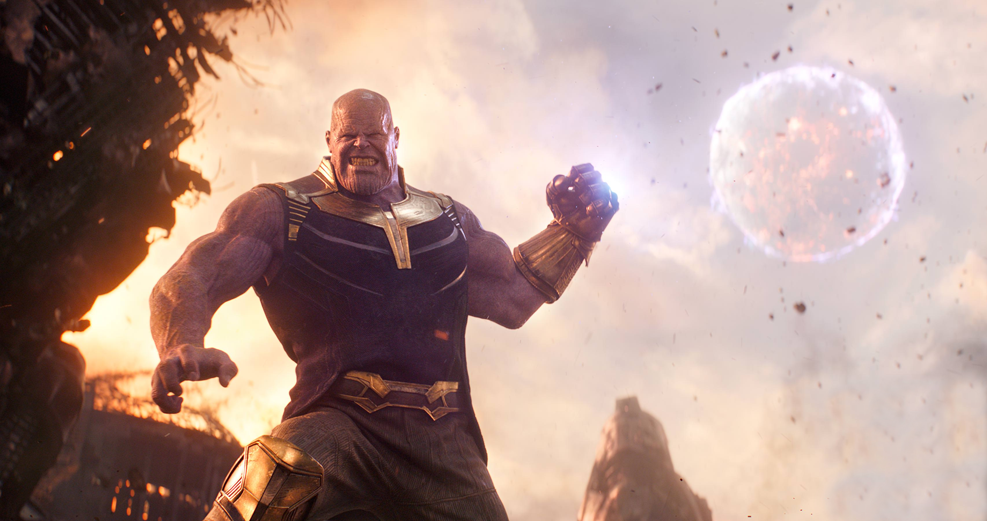 General 3412x1800 Thanos Josh Brolin Avengers: Infinity war Marvel Cinematic Universe The Avengers Marvel Comics digital art