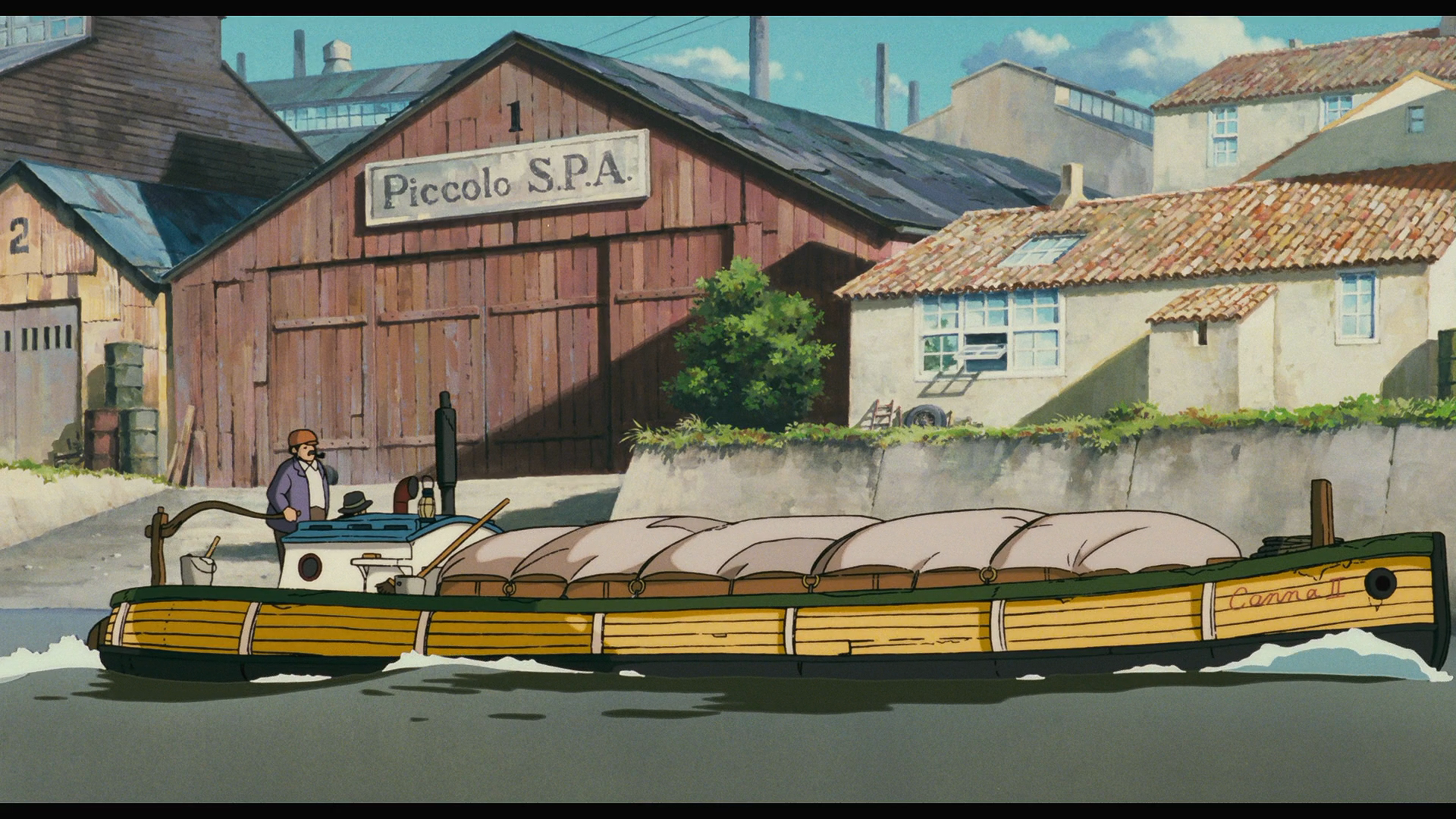 Anime 1920x1080 Studio Ghibli Porco Rosso screen shot anime anime boys Anime screenshot water boat