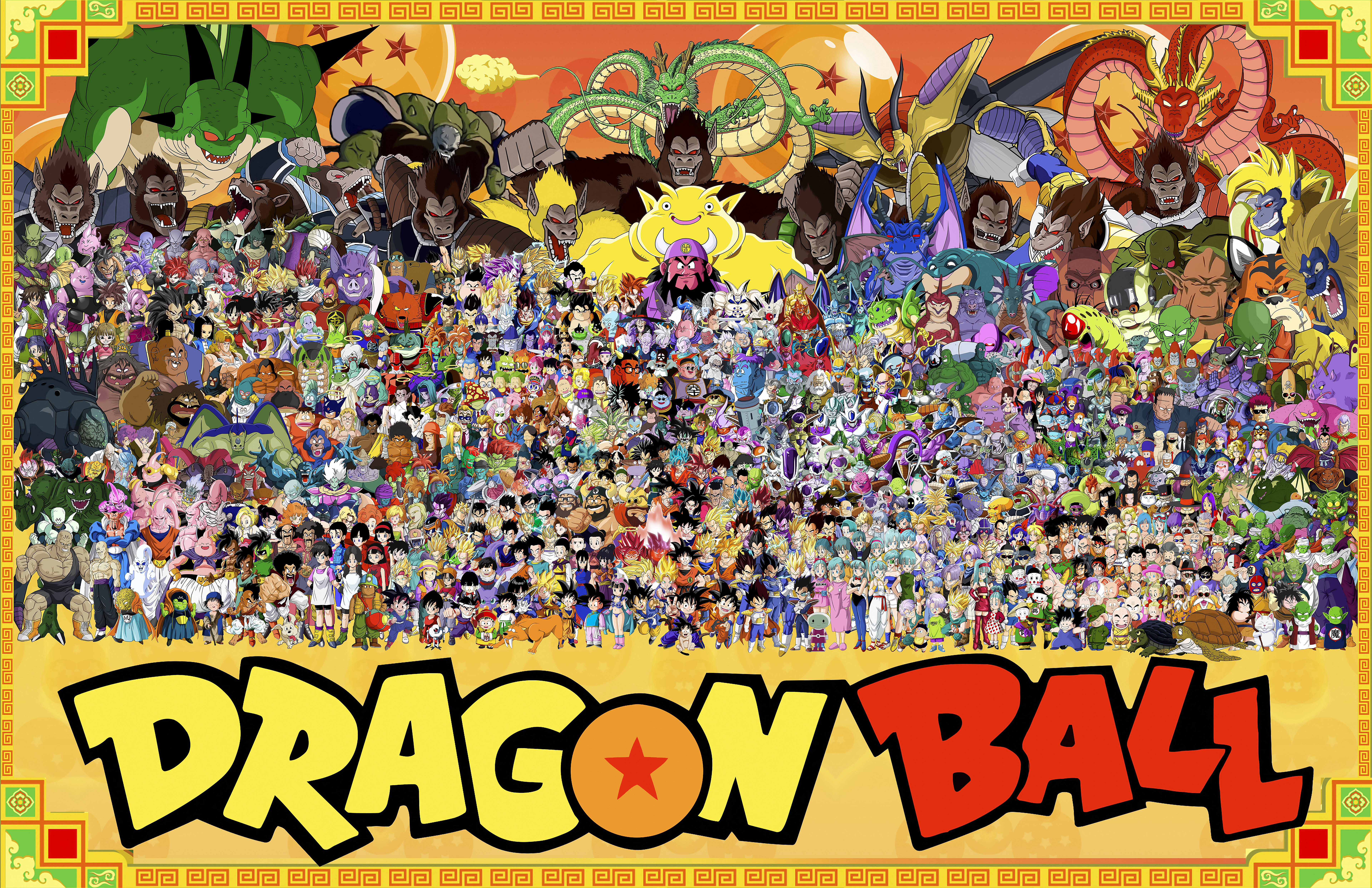 Anime 7680x4969 Dragon Ball Dragon Ball FighterZ Dragon Ball GT anime anime boys anime girls Dragon Ball Z Dragon Ball Super