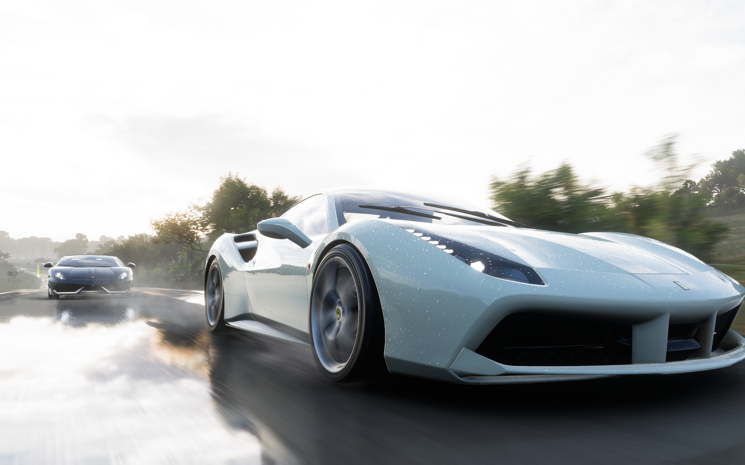 General 2560x1600 Forza Horizon 5 car screen shot Ferrari video games frontal view CGI reflection