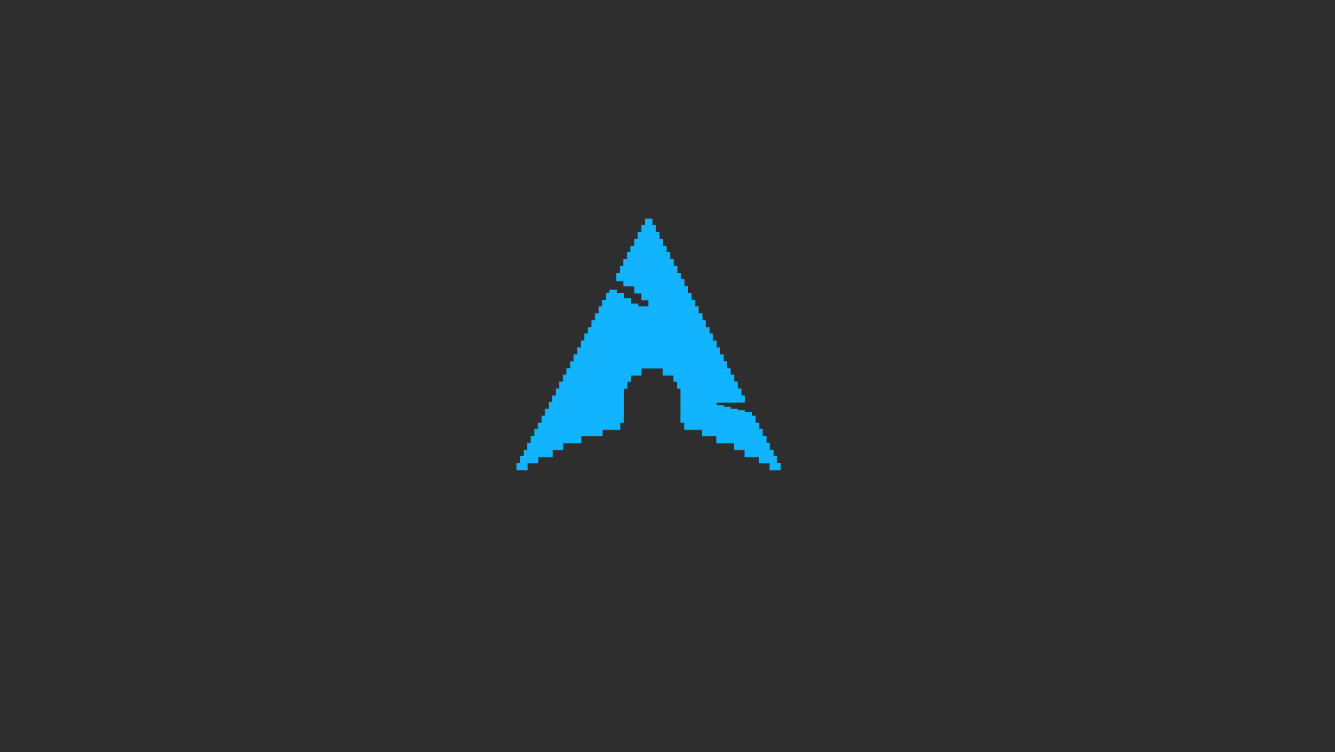 General 1917x1080 Linux Arch Linux minimalism digital art text simple background logo arrow (design) blue