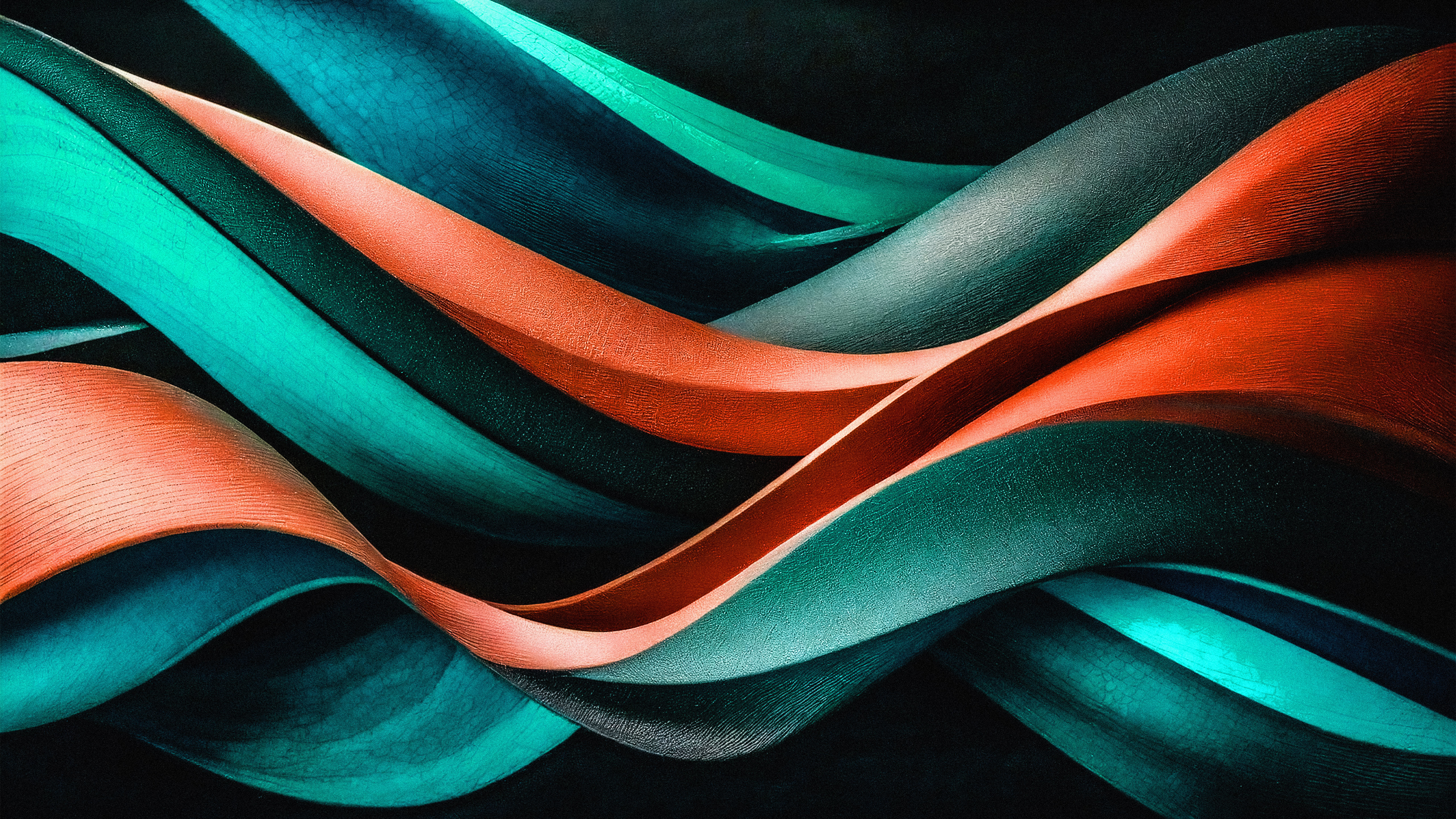 General 5120x2880 abstract pattern illustration digital art graphic design texture gradient dark background colorful fractal fluid