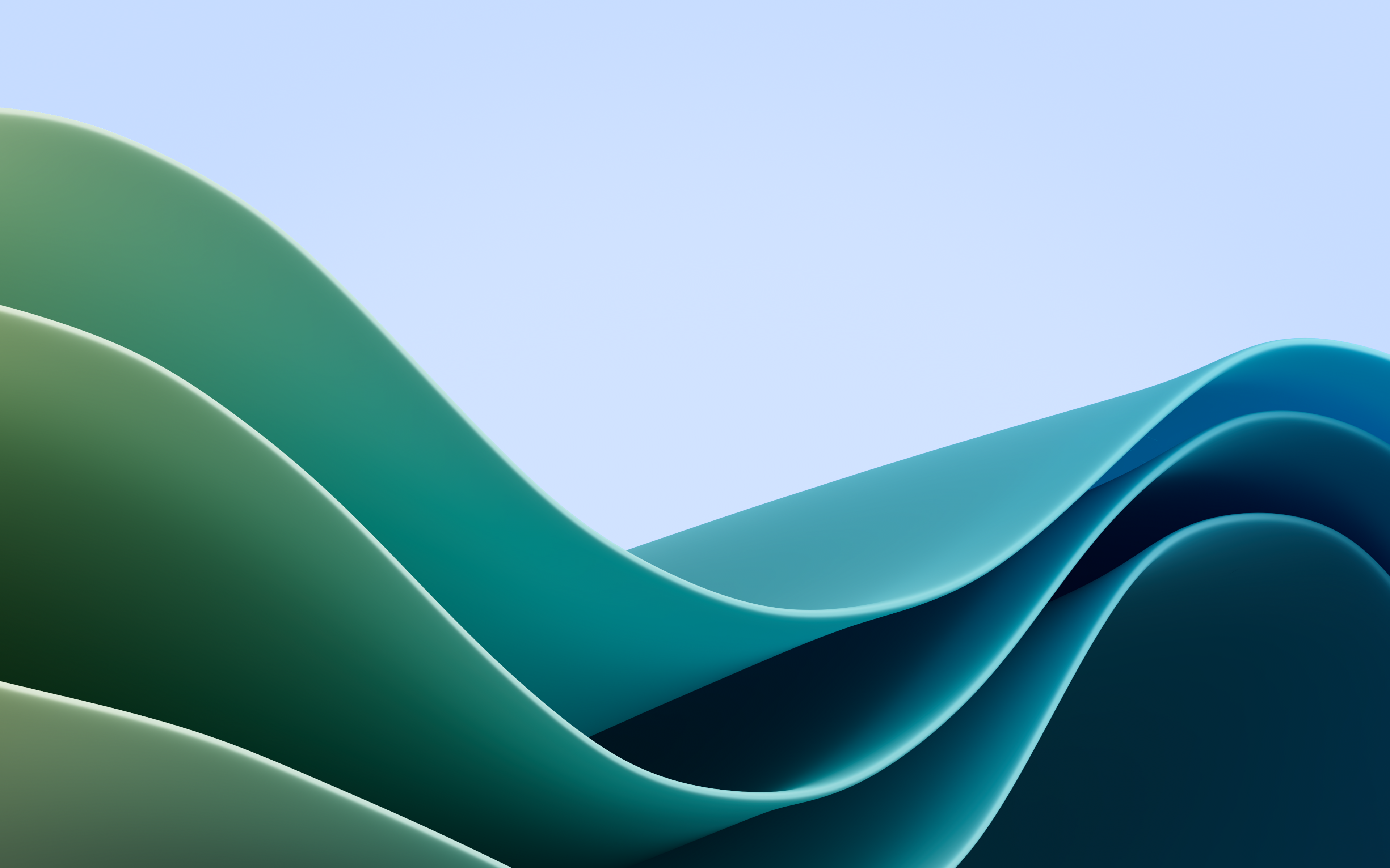 General 3840x2400 Microsoft Windows 11 digital art waveforms colorful minimalism simple background