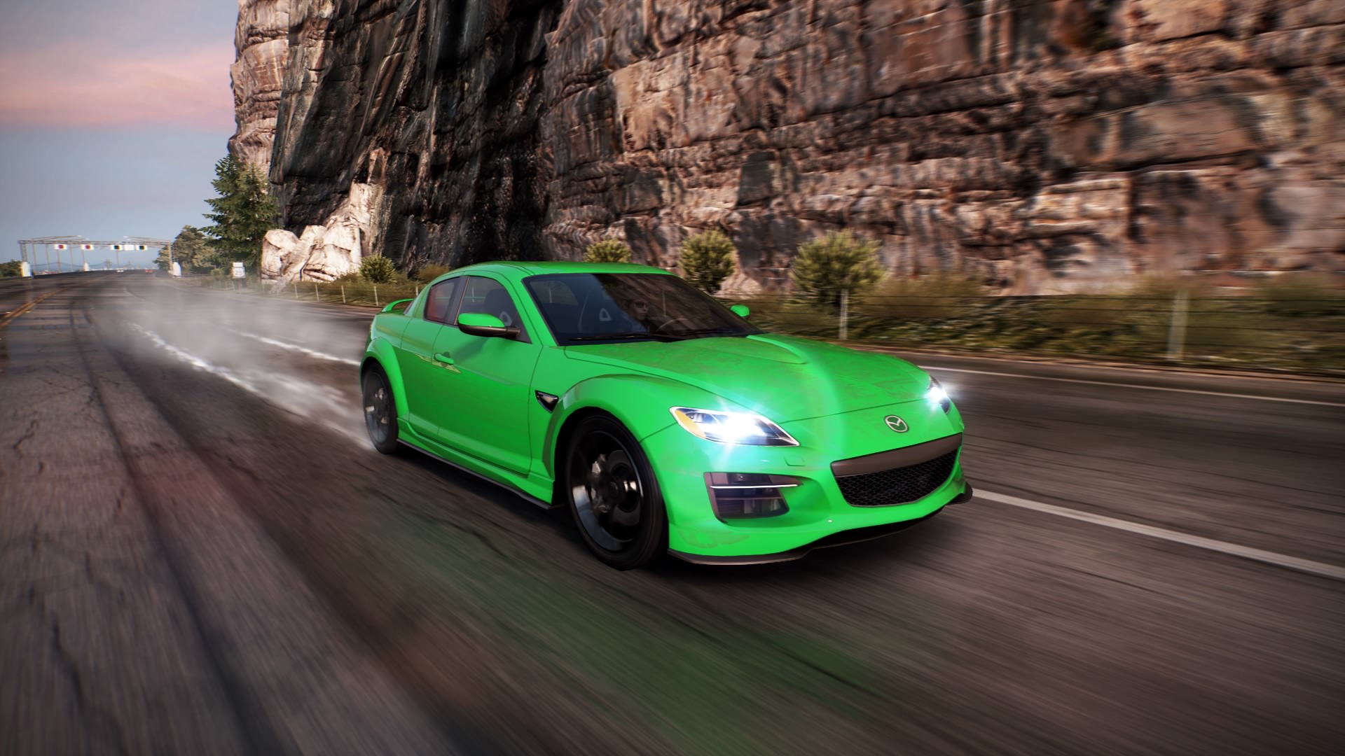 General 1920x1080 Need for Speed: Hot Pursuit car green Mazda RX-8 PlayStation 4 screen shot
