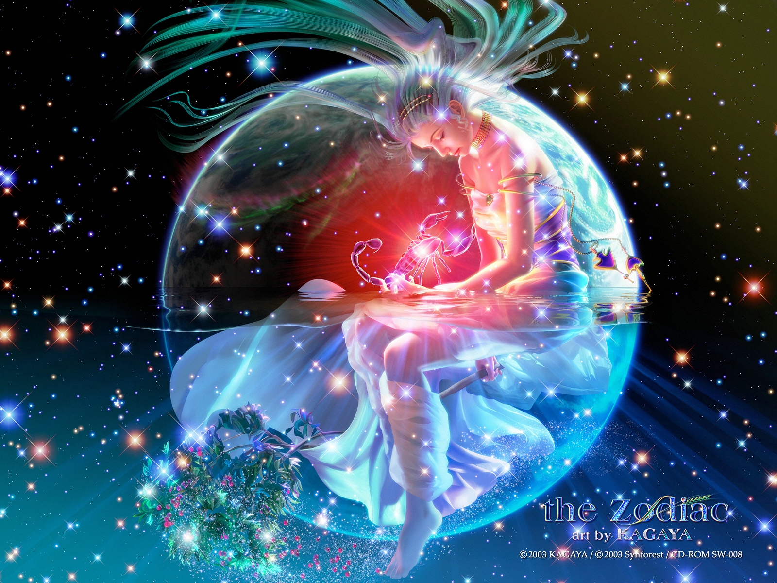 General 1600x1200 kagaya constellations fantasy art fantasy girl Zodiac Scorpio