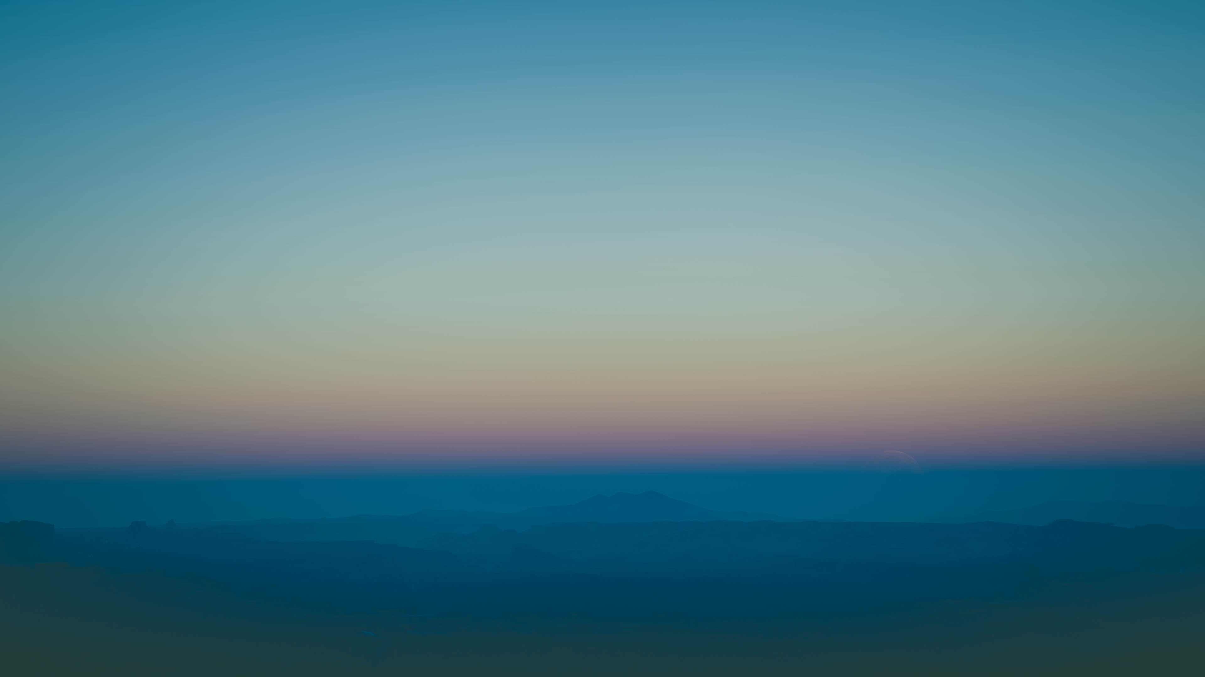 General 3840x2160 minimalism mountains sky horizon sunrise