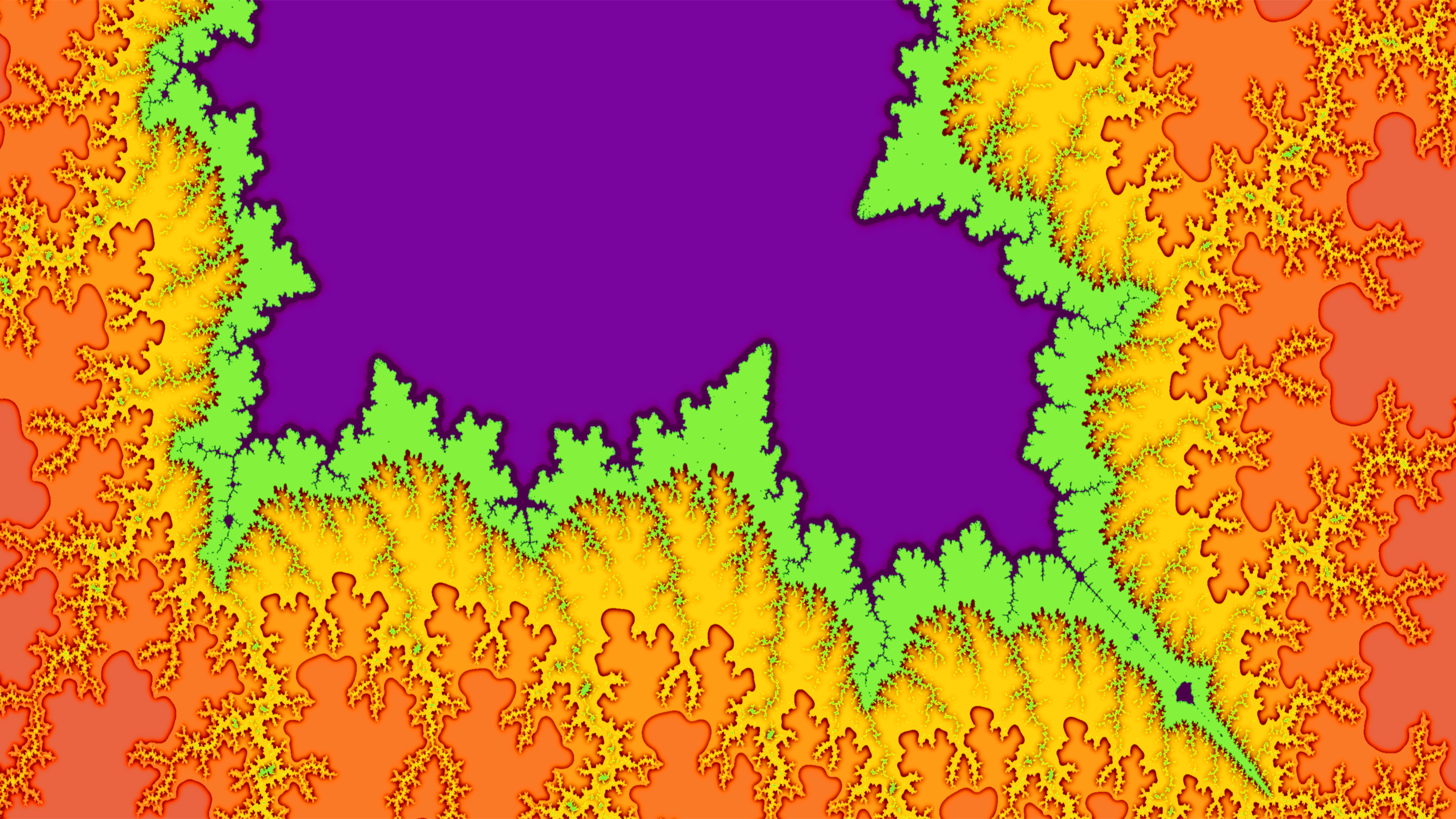 General 3200x1800 fractal abstract colorful purple digital art