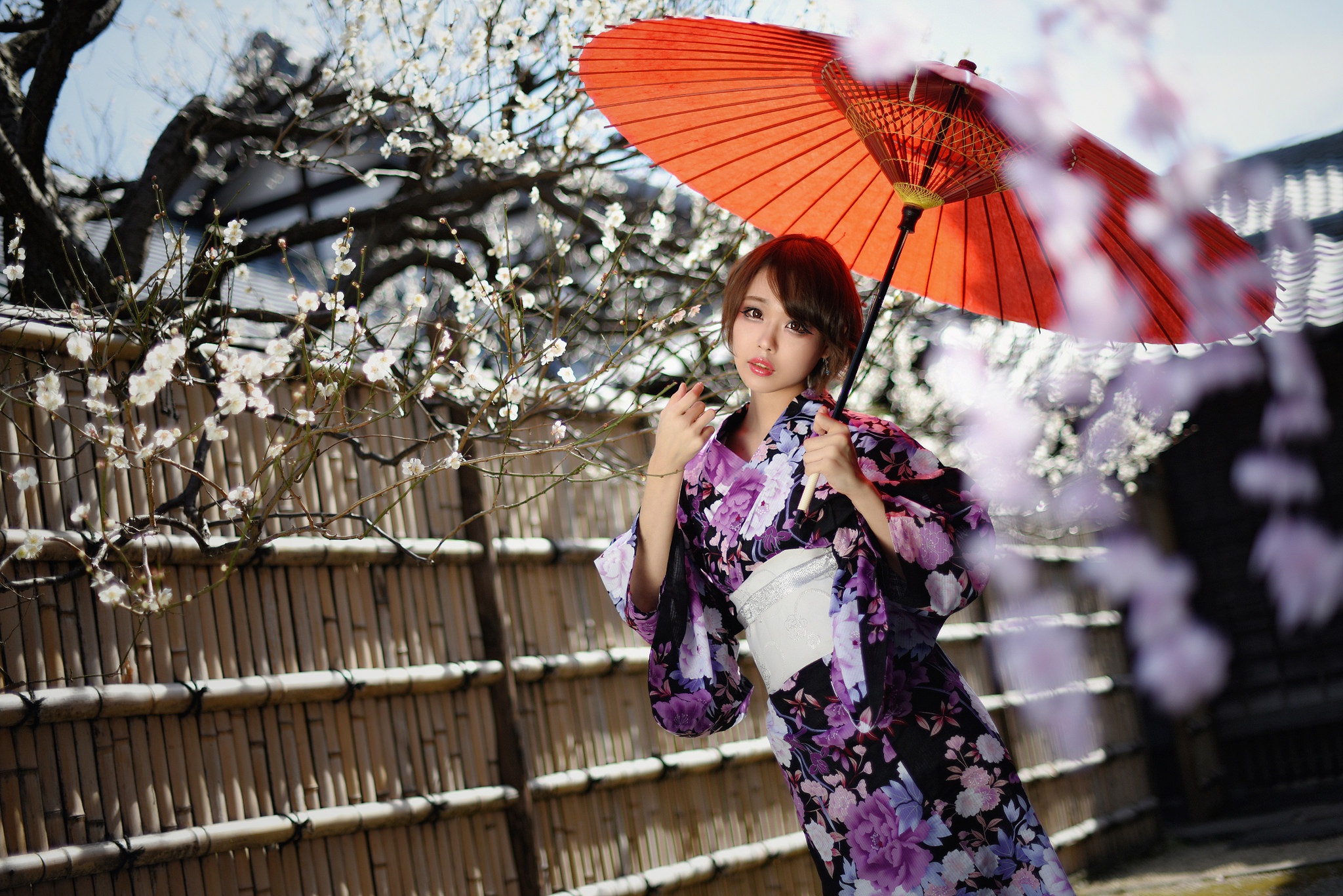 People 2048x1367 fantasy girl umbrella Asian women model