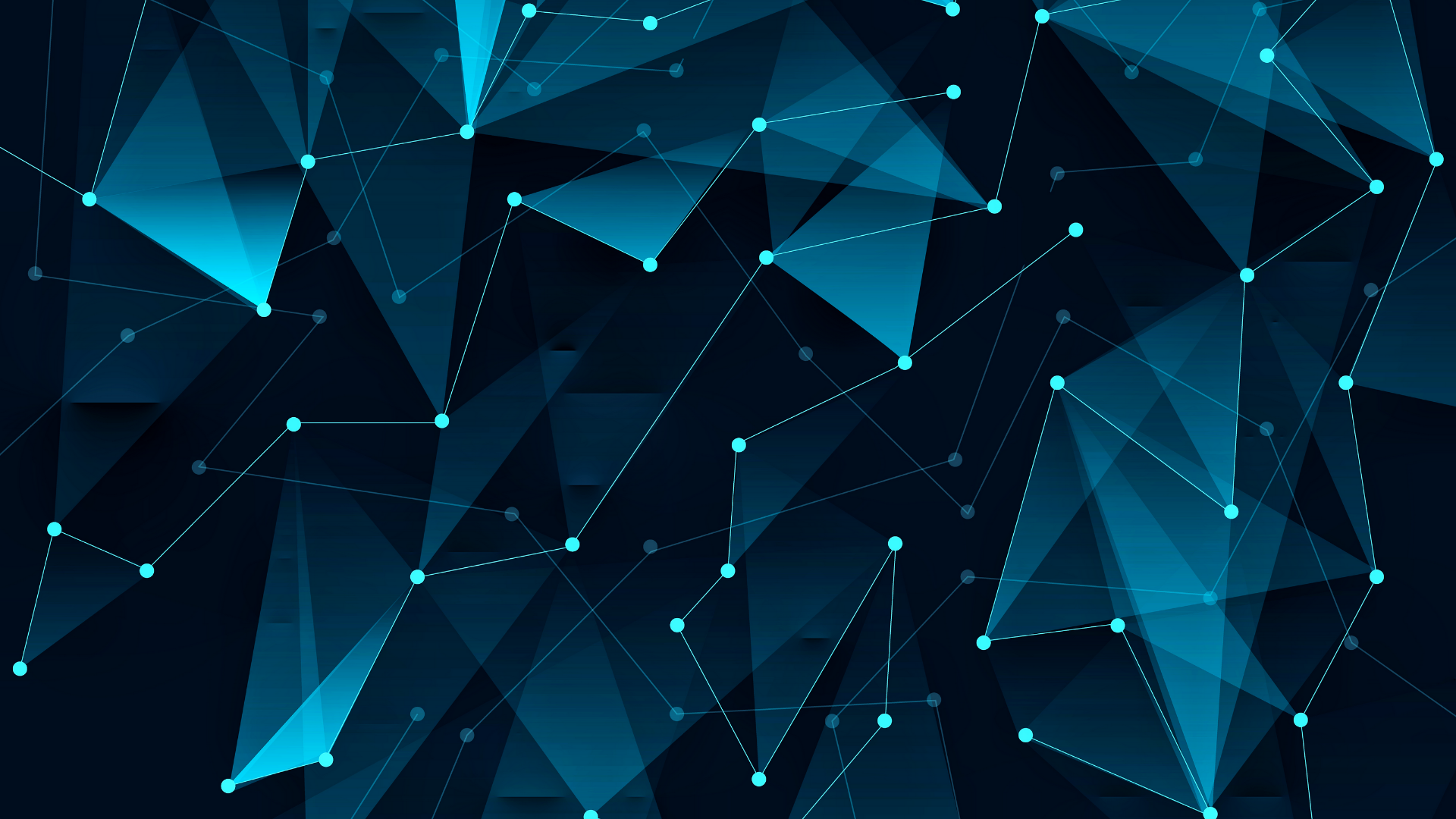 General 1920x1080 geometry poly vector dots abstract digital art blue