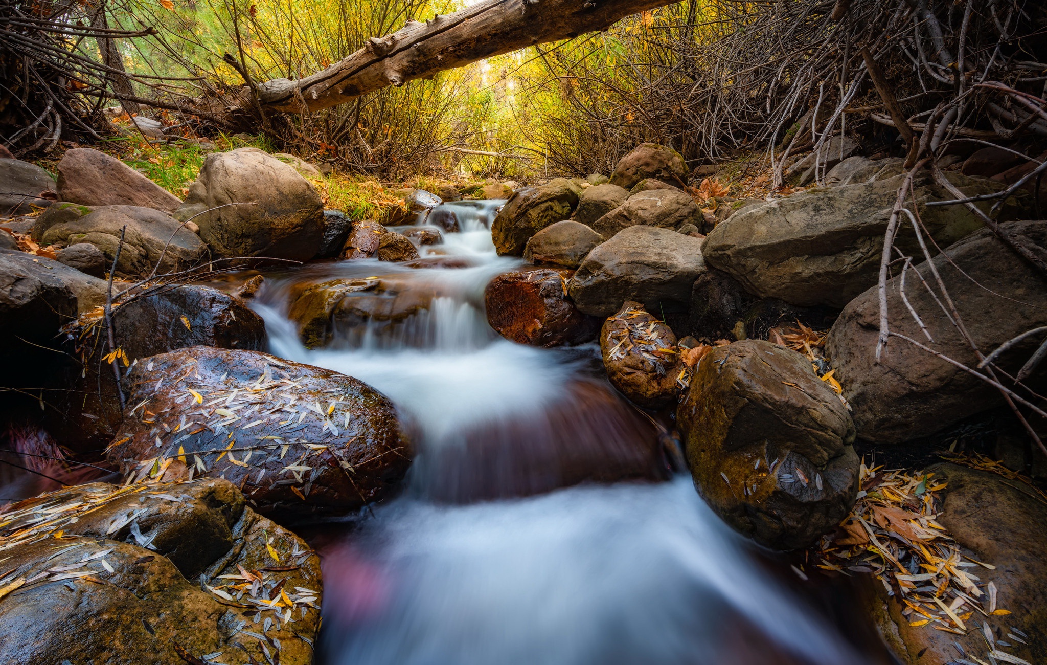 General 2048x1300 water stones nature fall outdoors