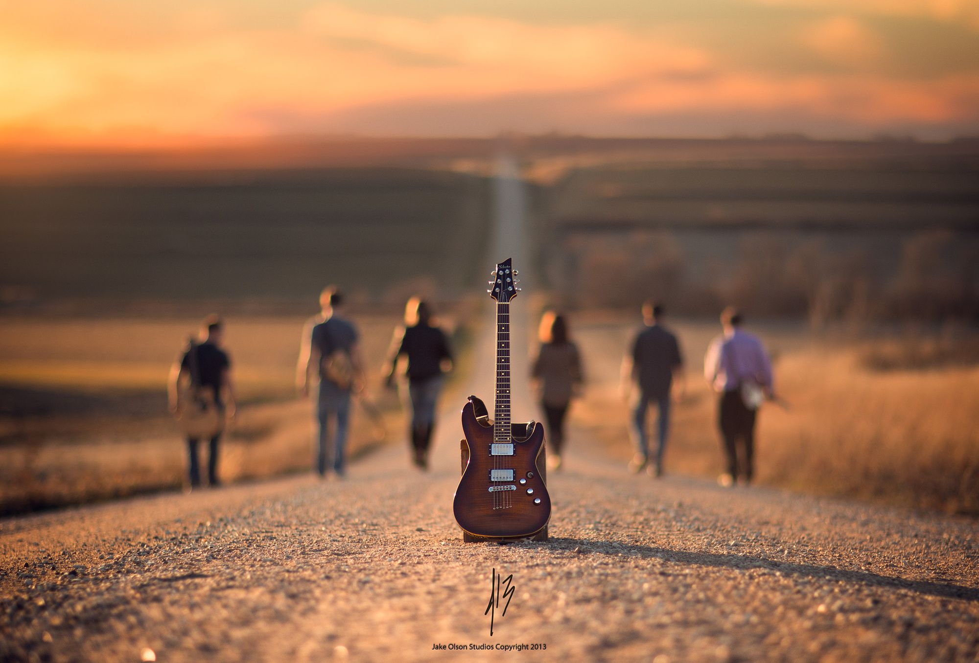 People 2000x1355 men band Jake Olson guitar road sunset watermarked