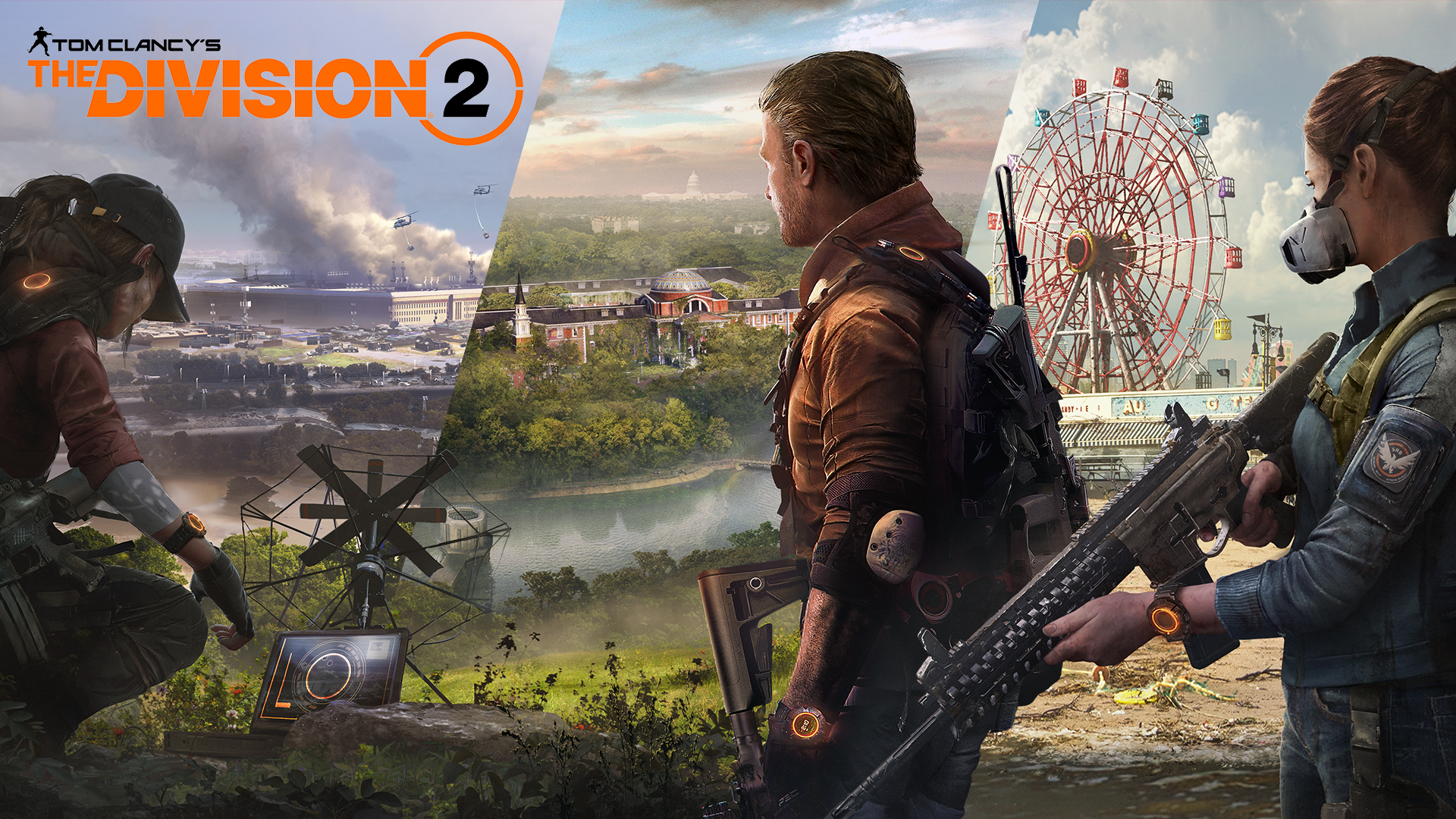 General 1920x1080 Tom Clancy's The Division 2 video game art PC gaming video games