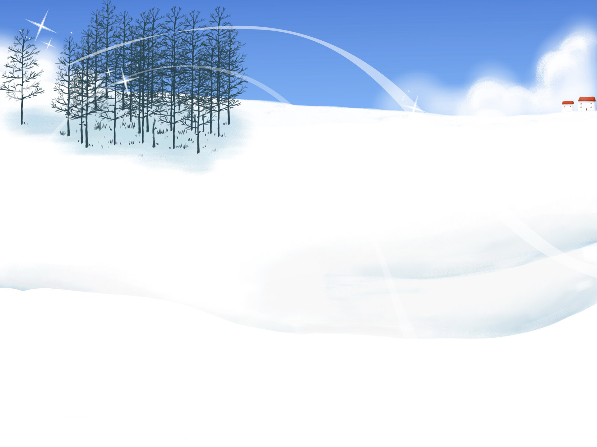 General 1920x1440 illustration winter snow digital art