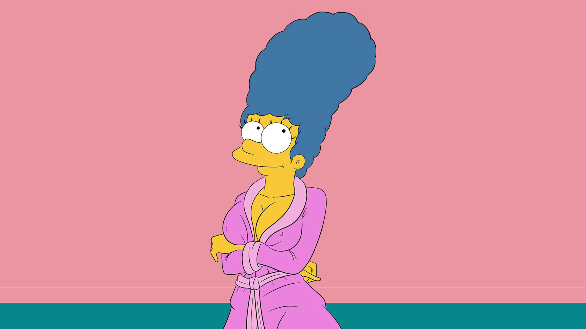 General 1920x1080 Marge Simpson The Simpsons boobs
