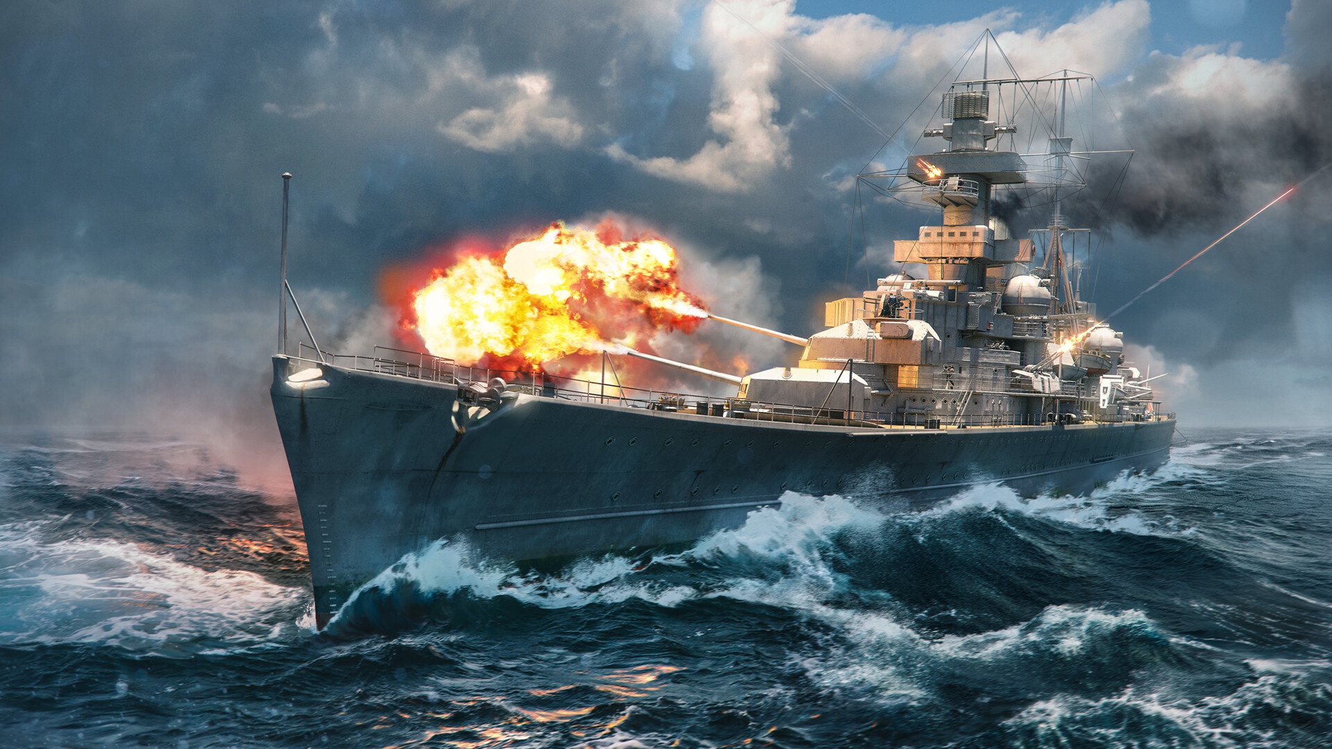 General 1920x1080 World of Warships  PC gaming video games Prinz Eugen (Blue Oath)