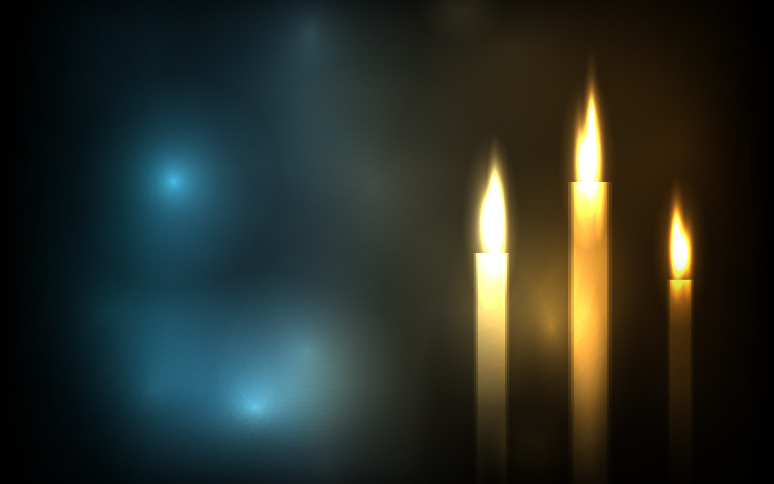 General 2560x1600 abstract candles digital art