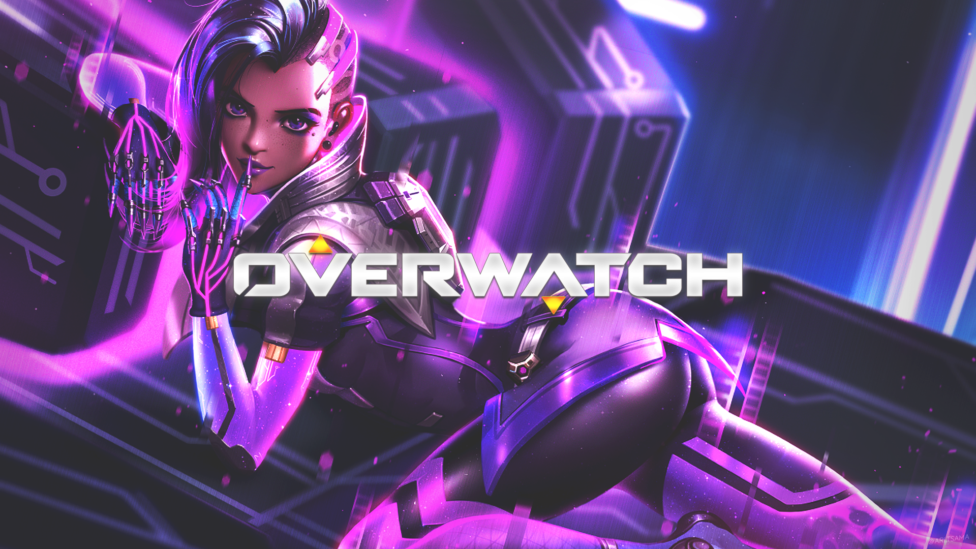 General 1920x1080 Overwatch Sombra (Overwatch) PC gaming video games