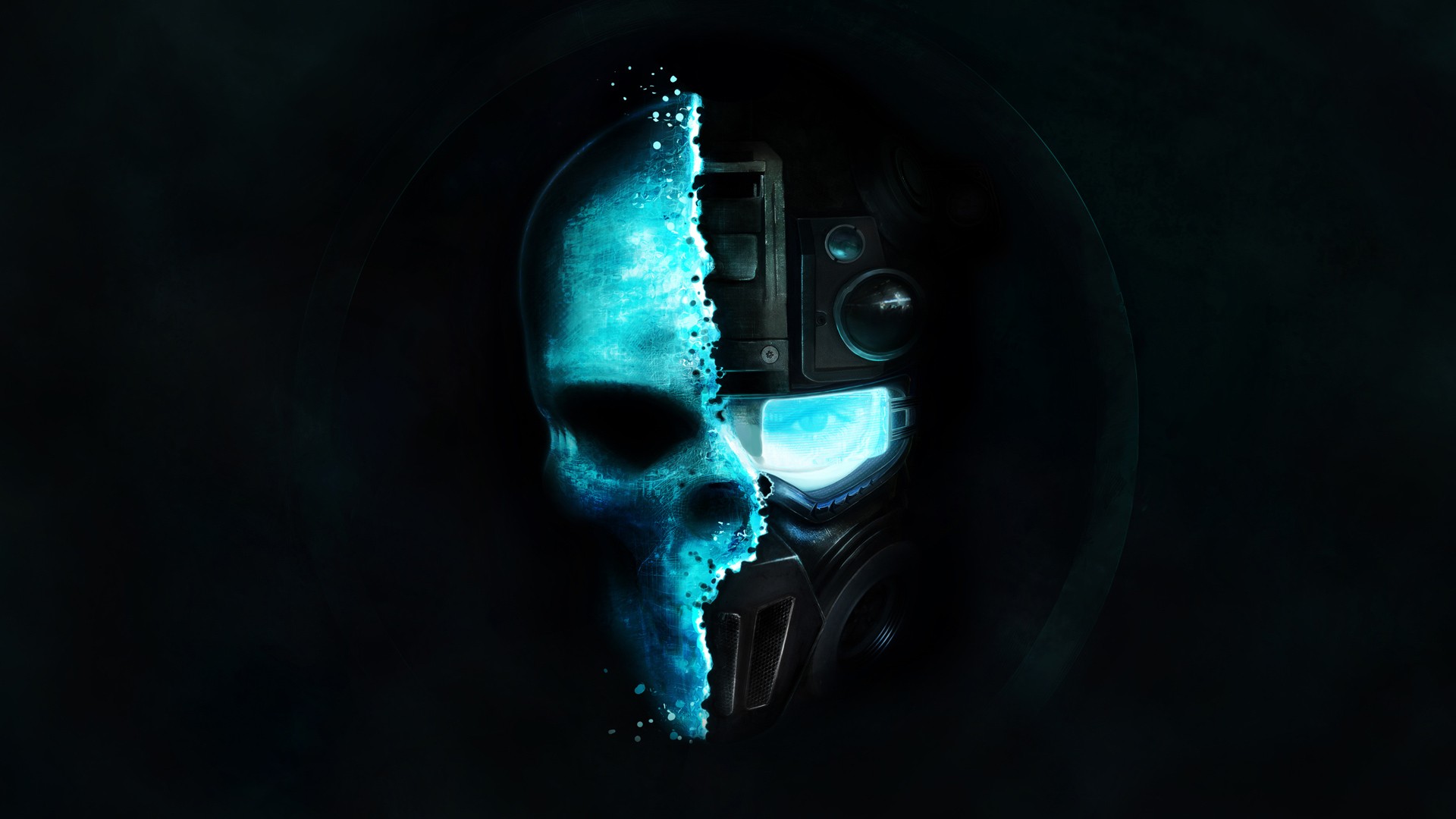 General 1920x1080 Tom Clancy's Ghost Recon military Tom Clancy's Ghost Recon: Future Soldier video games skull PC gaming blue