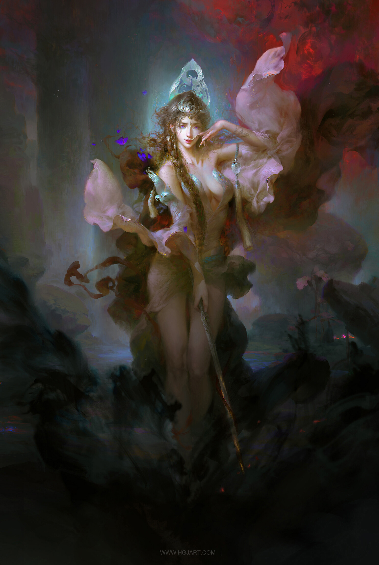 General 1545x2300 artwork ArtStation fantasy art fantasy girl guangjian huang