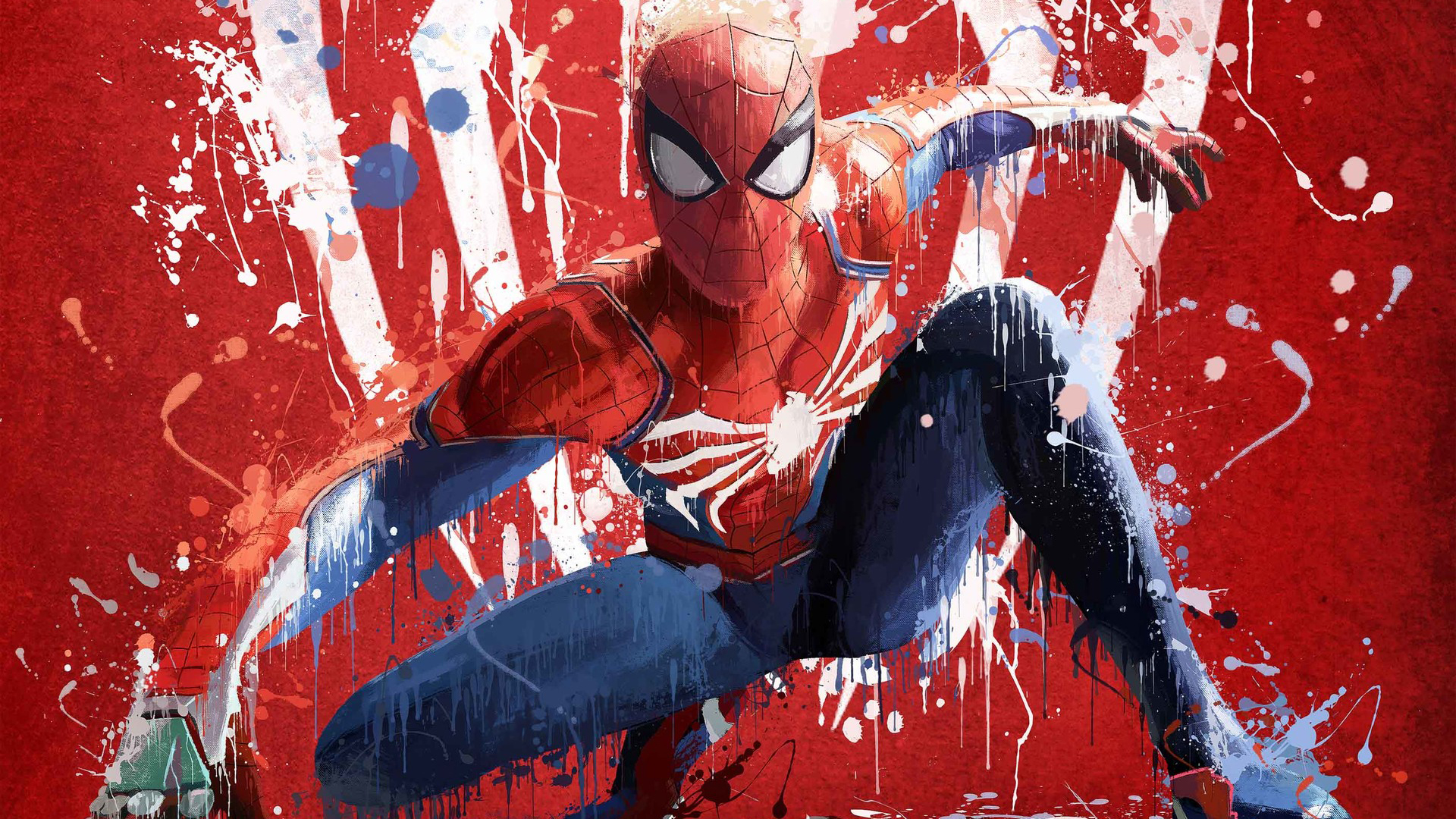 General 1920x1080 Spider-Man video games Marvel Cinematic Universe spider spiderwebs Marvel Comics superhero comic art Peter Parker Tom Holland