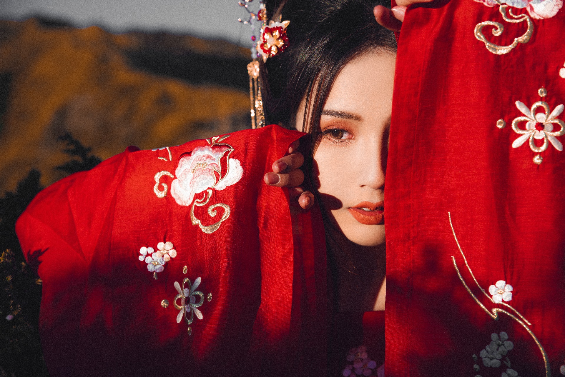 People 1920x1282 Asian women dark hair model fantasy girl hanfu