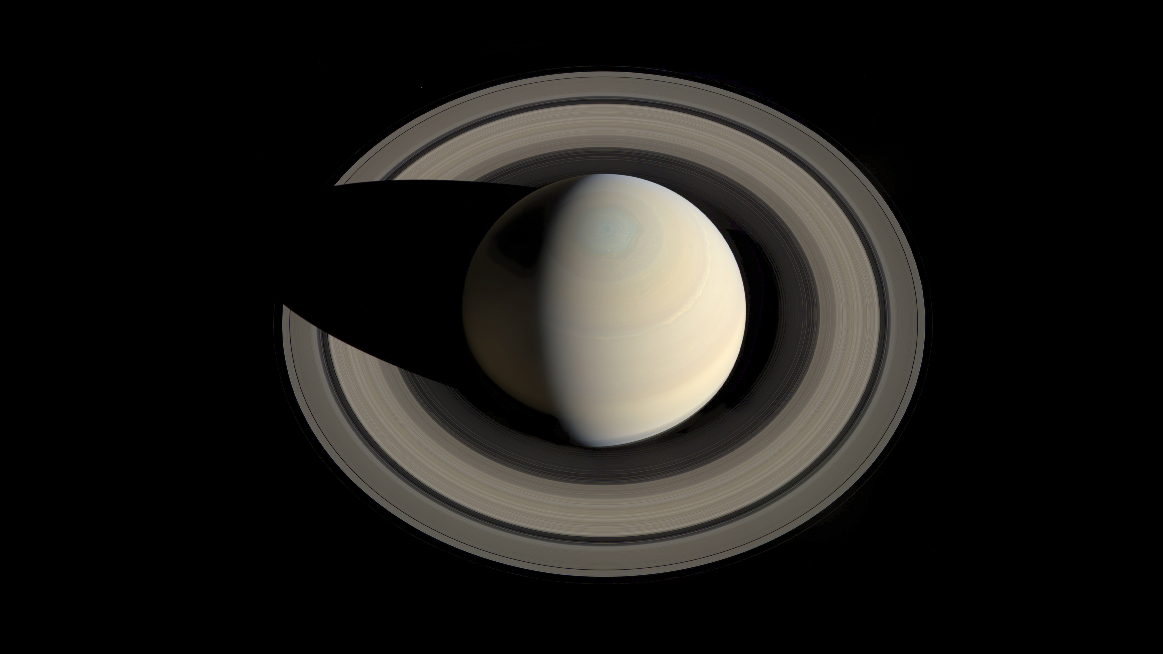 General 3840x2160 artwork CGI planet Saturn dark space digital art simple background