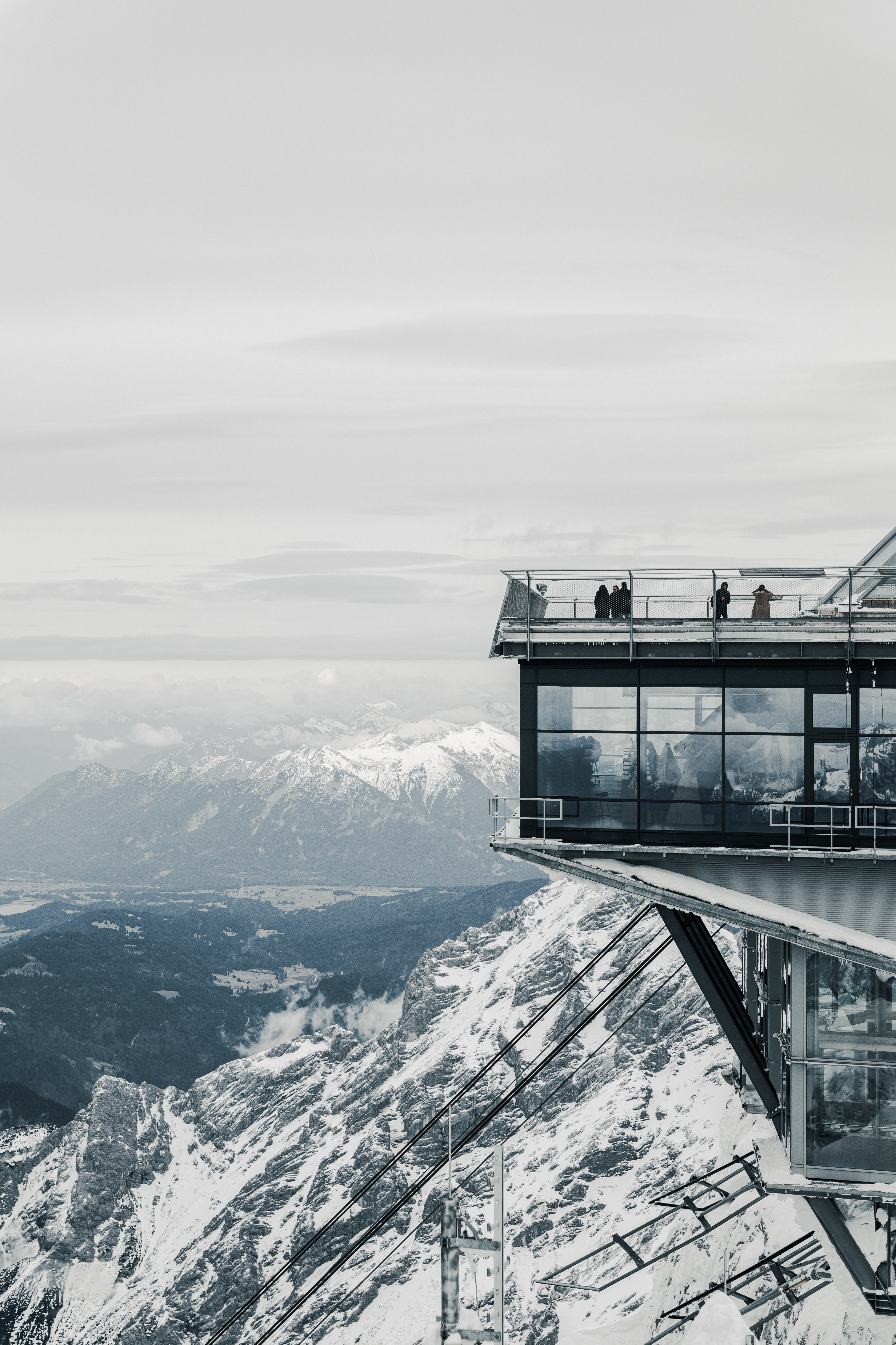 General 4000x6000 Zugspitze architecture mountains Austria Germany portrait display cold snow covered snow sky people