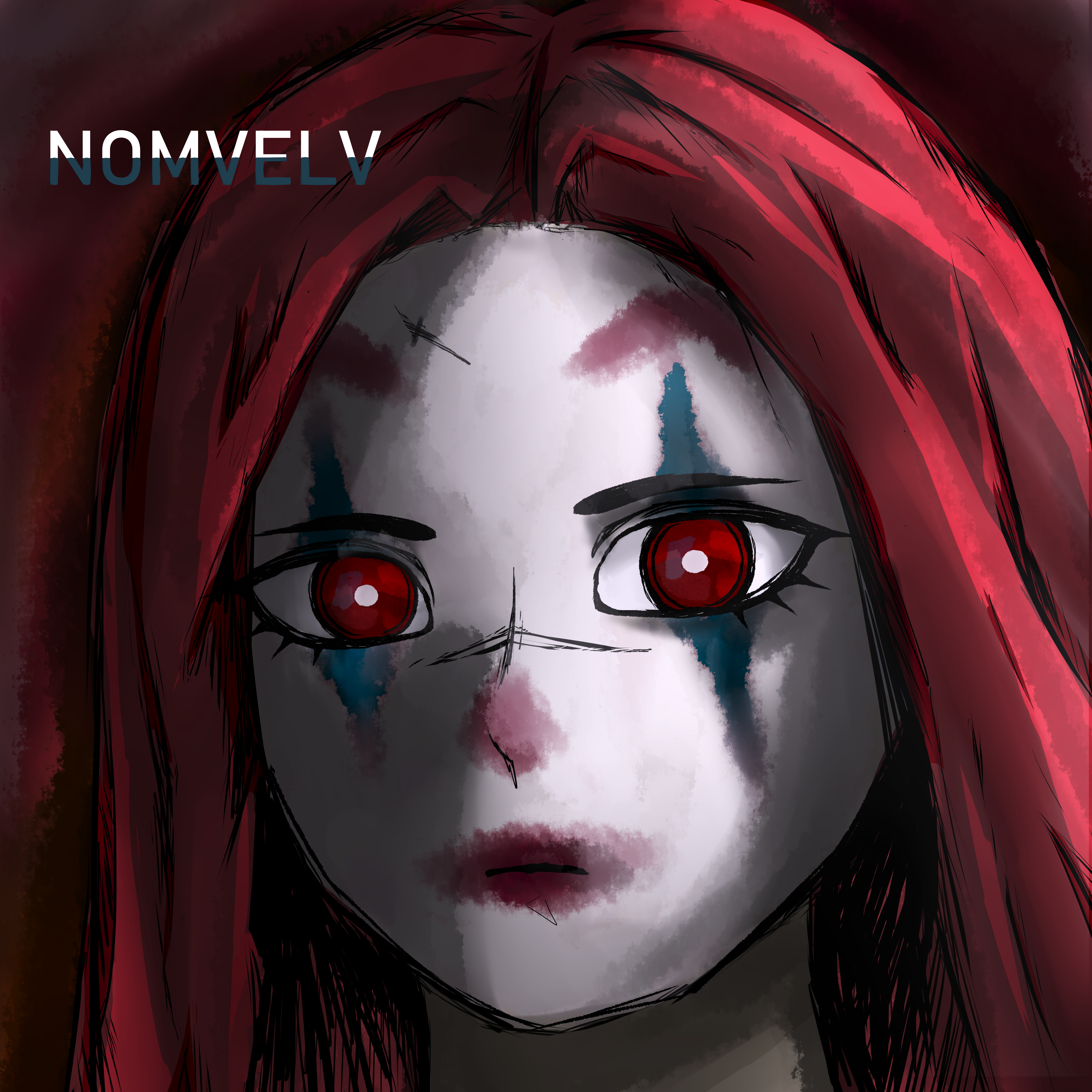 Anime 4200x4200 clown artwork digital art character design  redhead
