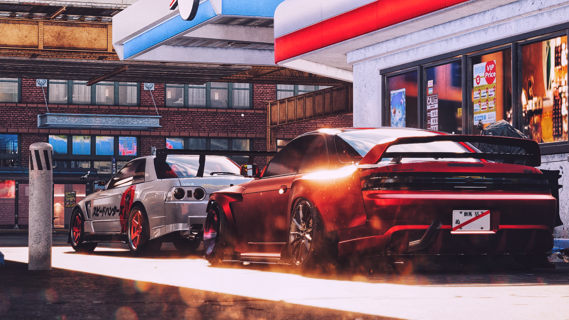 General 1920x1080 Need for speed Unbound Need for Speed edit CGI race cars car park car 4K gaming video game characters effects video games EA Games Criterion Games licence plates Japanese