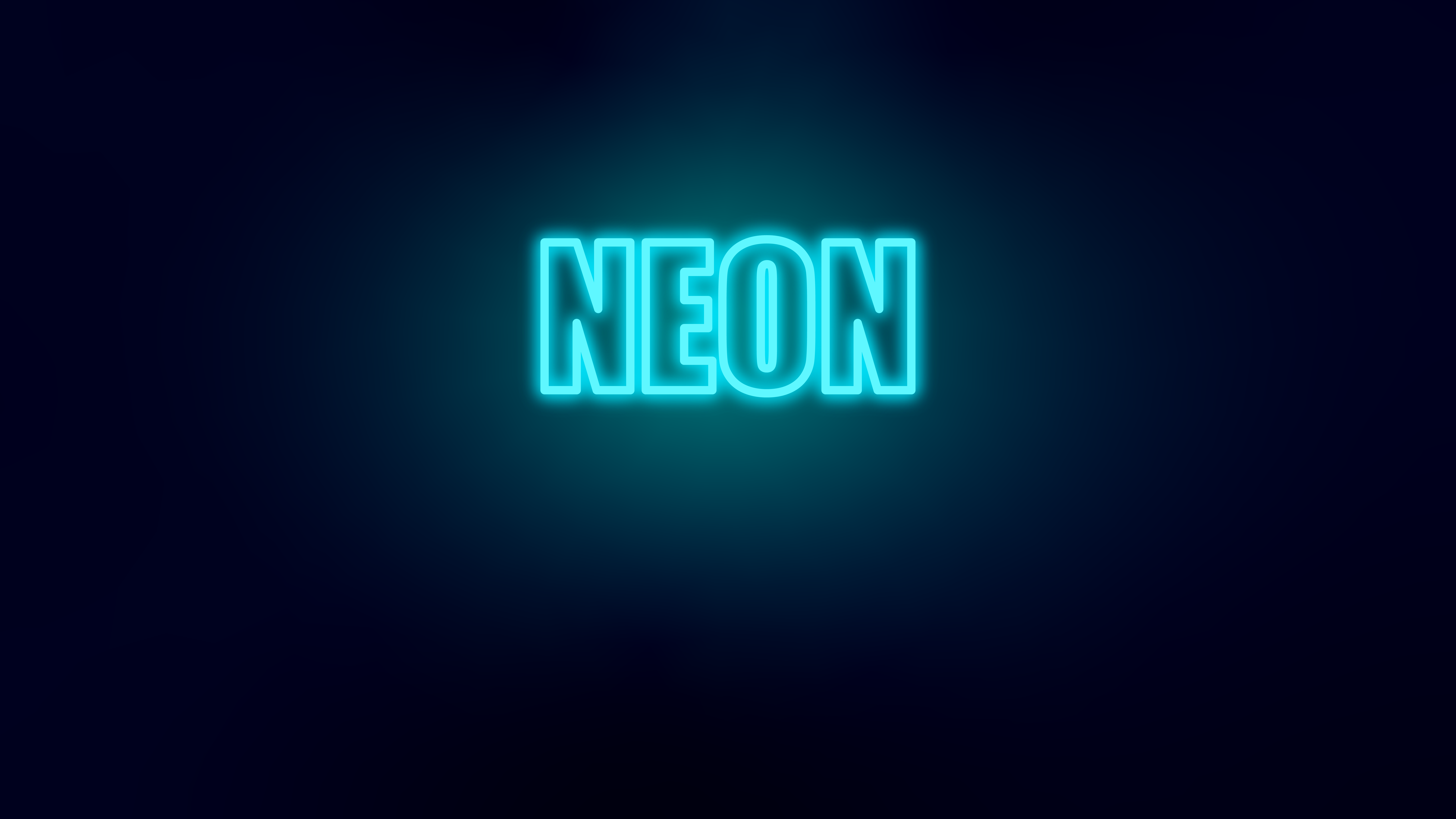 General 8000x4500 neon typography text minimalism blue background