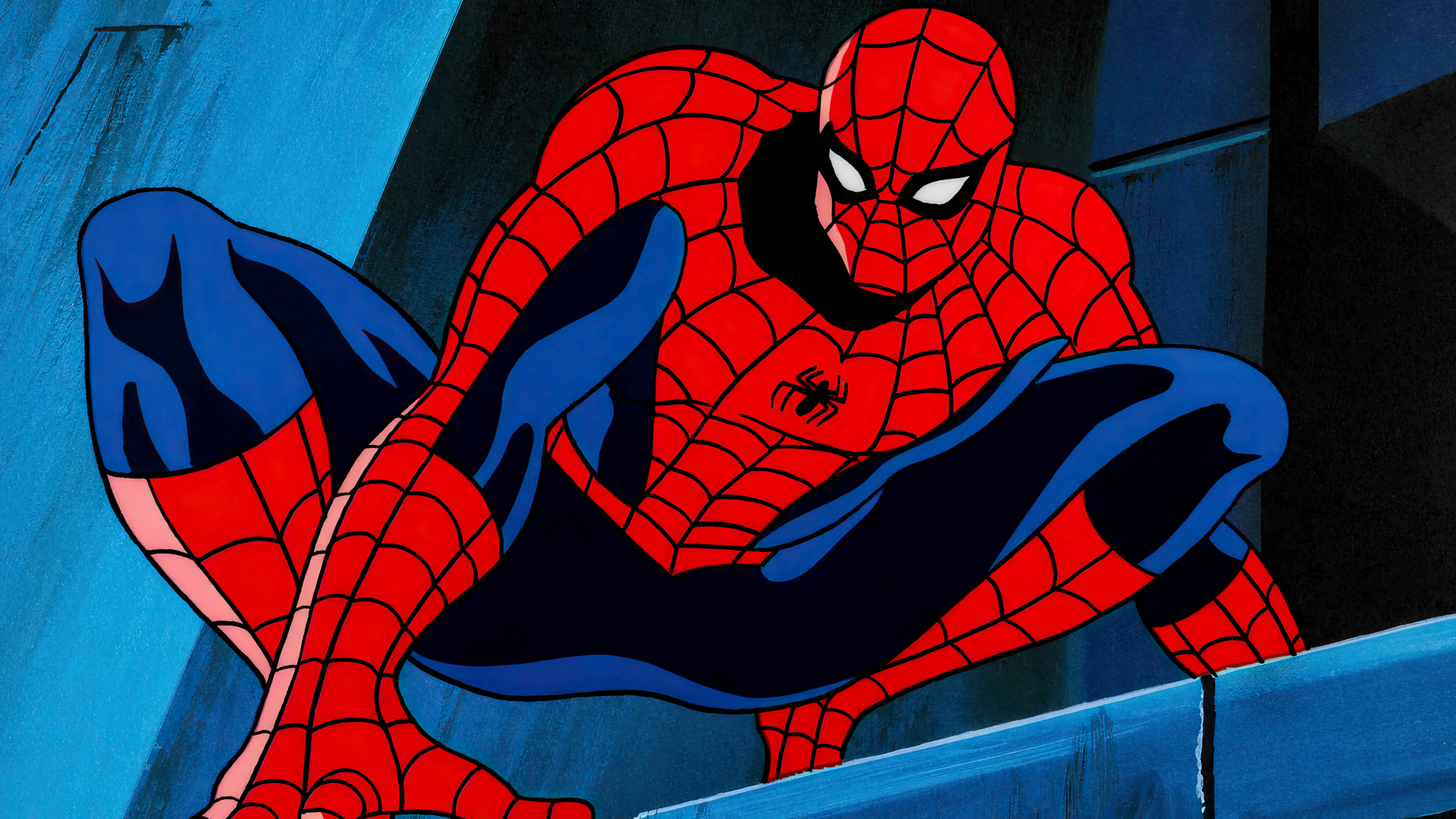 General 1920x1080 Spider-Man Spider-Man: The Animated Series animation animated series cartoon mask bodysuit production cel Marvel Comics Stan Lee superhero