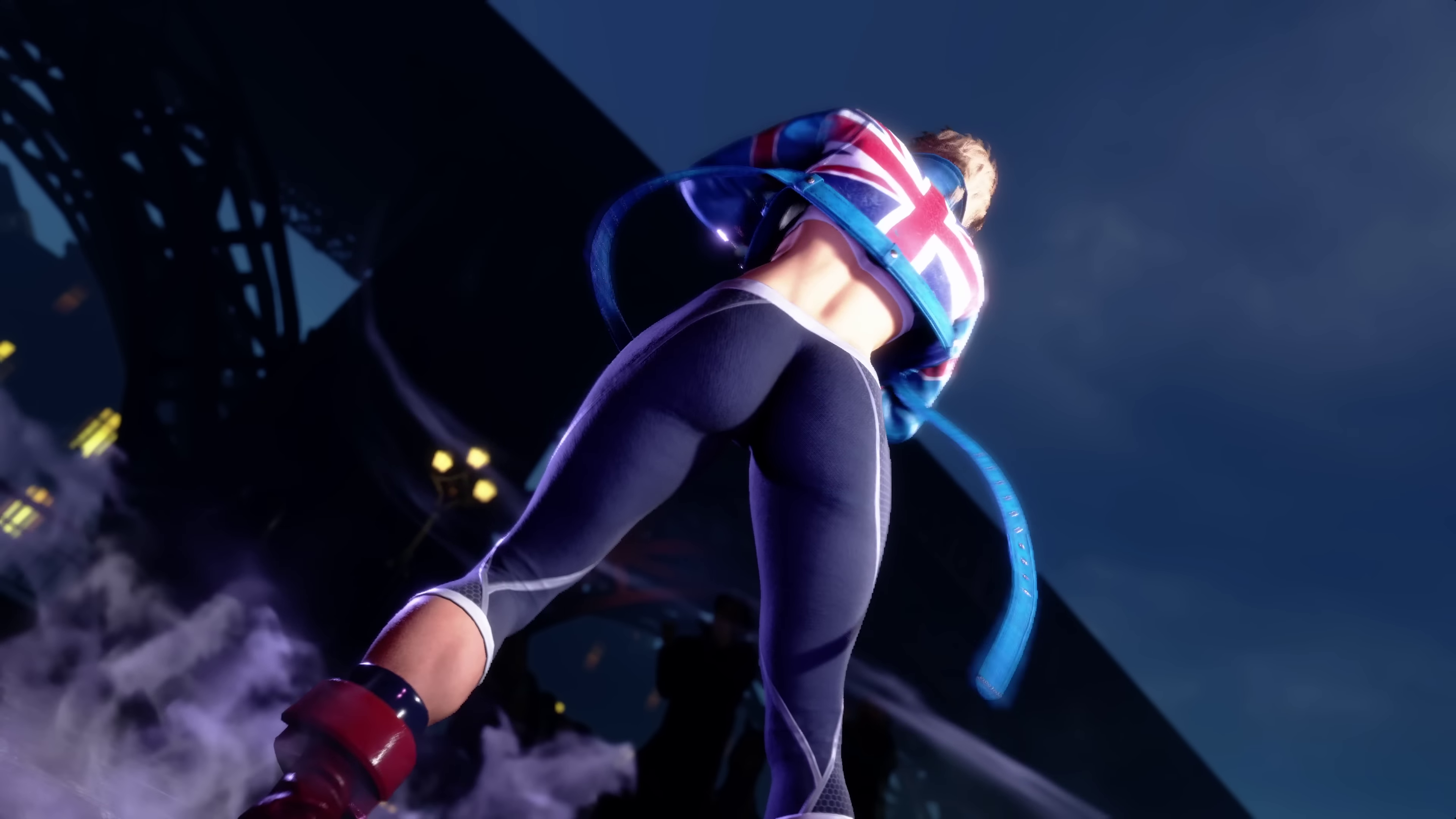 General 3840x2160 Cammy White Street Fighter Street Fighter VI Video Game Heroes video game girls video games CGI gloves low-angle worm's eye view