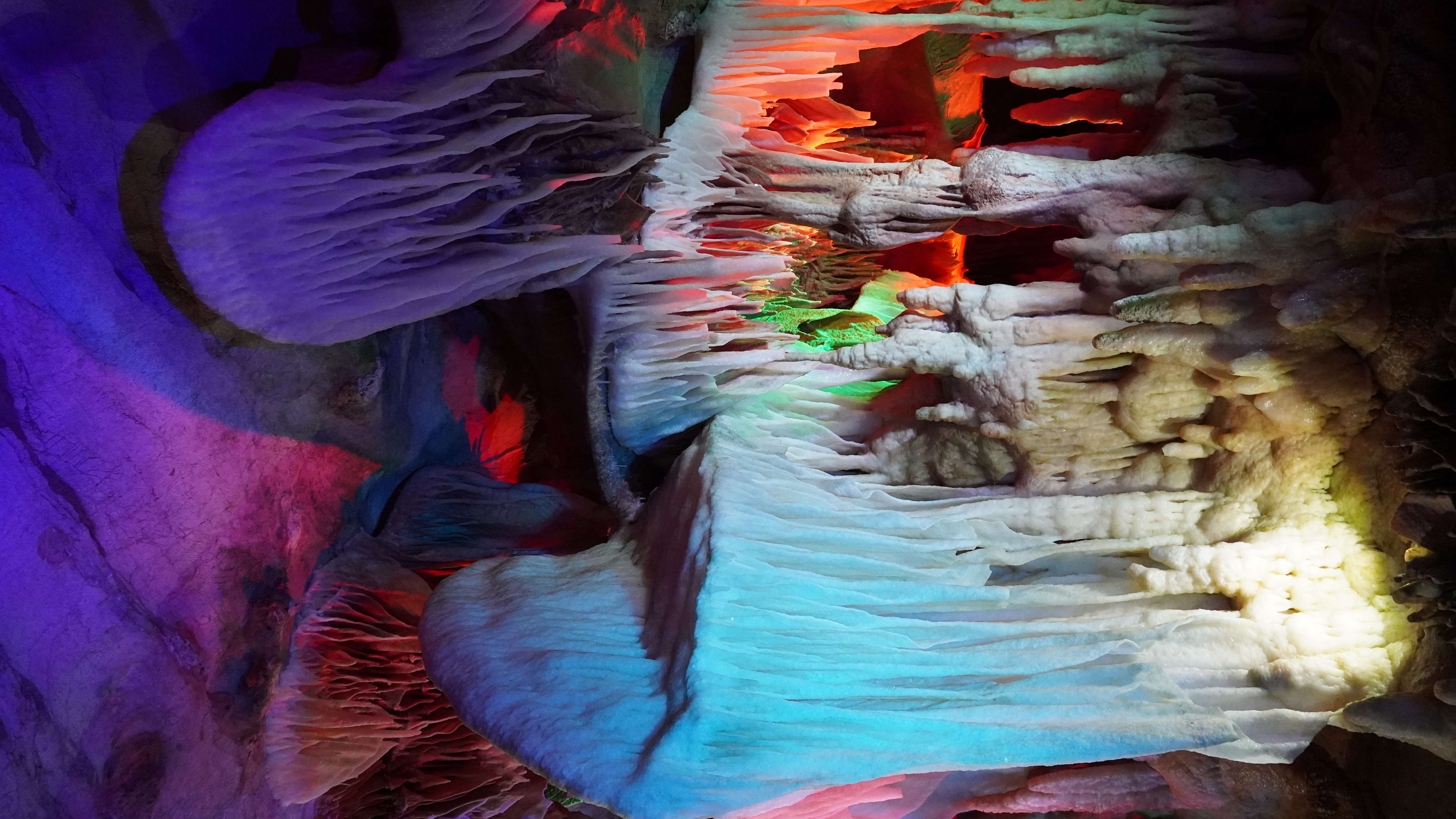 General 6000x3376 cave stalactites portrait display colorful nature