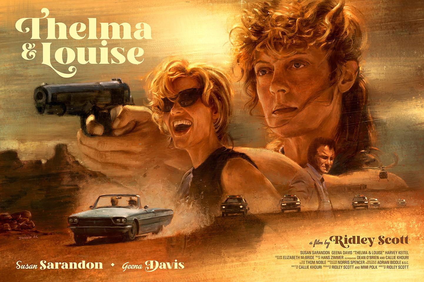 General 1442x960 movie poster Thelma and Louise desert Ridley Scott Susan Sarandon Geena Davis gun car