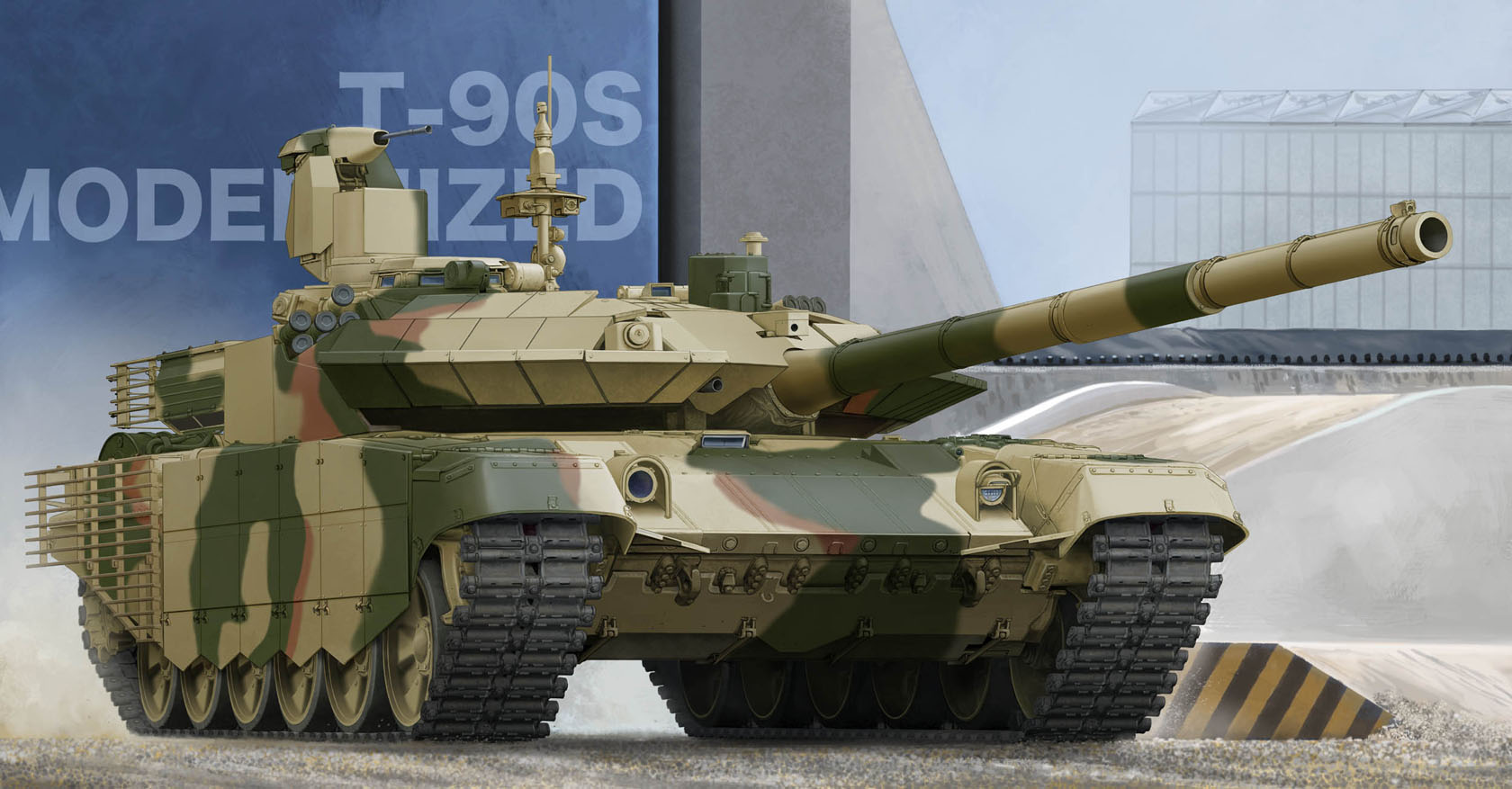 General 1680x877 tank army military military vehicle artwork frontal view T-90 Russian/Soviet tanks
