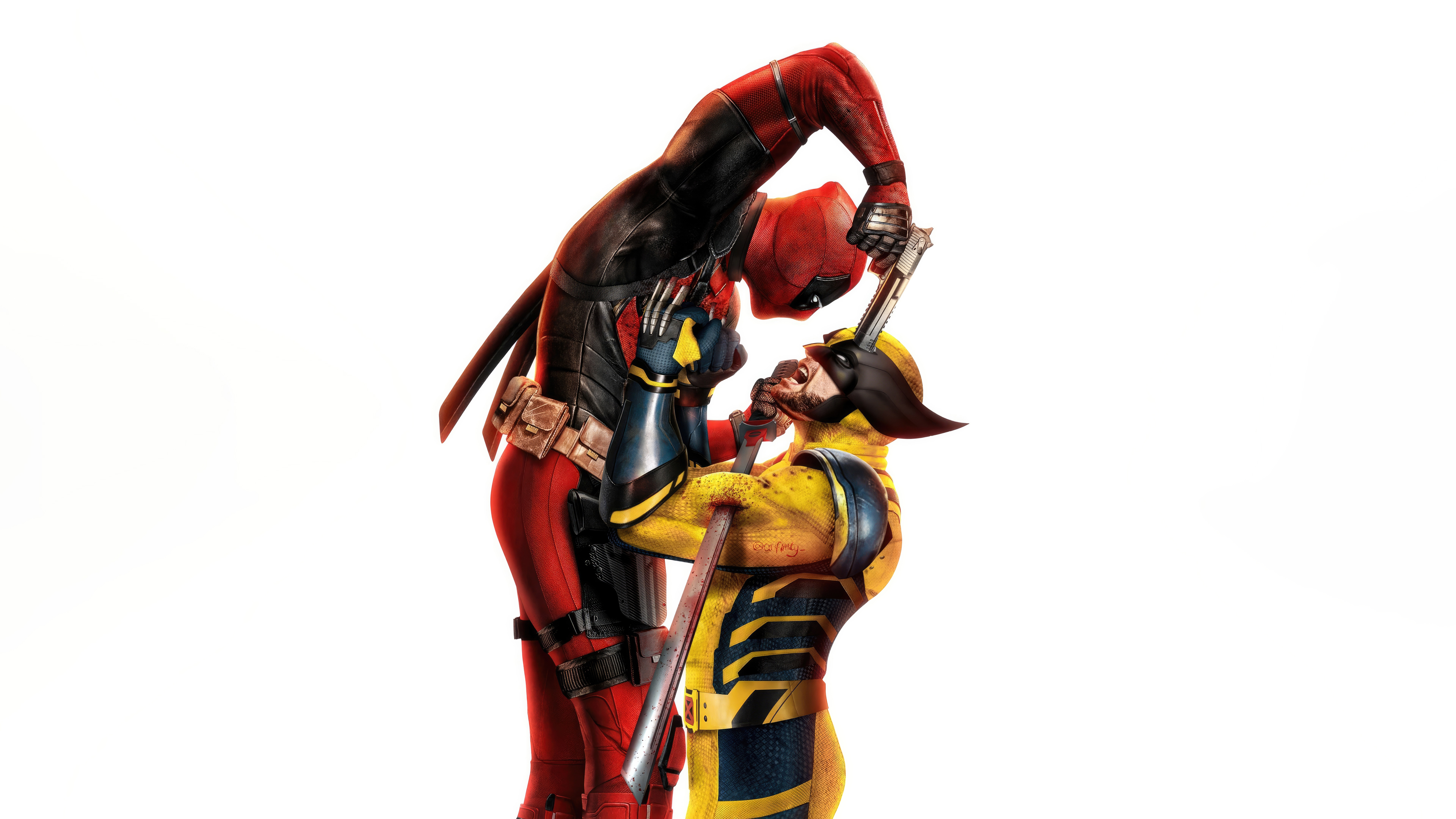 General 3840x2160 Deadpool And Wolverine Deadpool Wolverine superhero antiheroes Marvel Comics