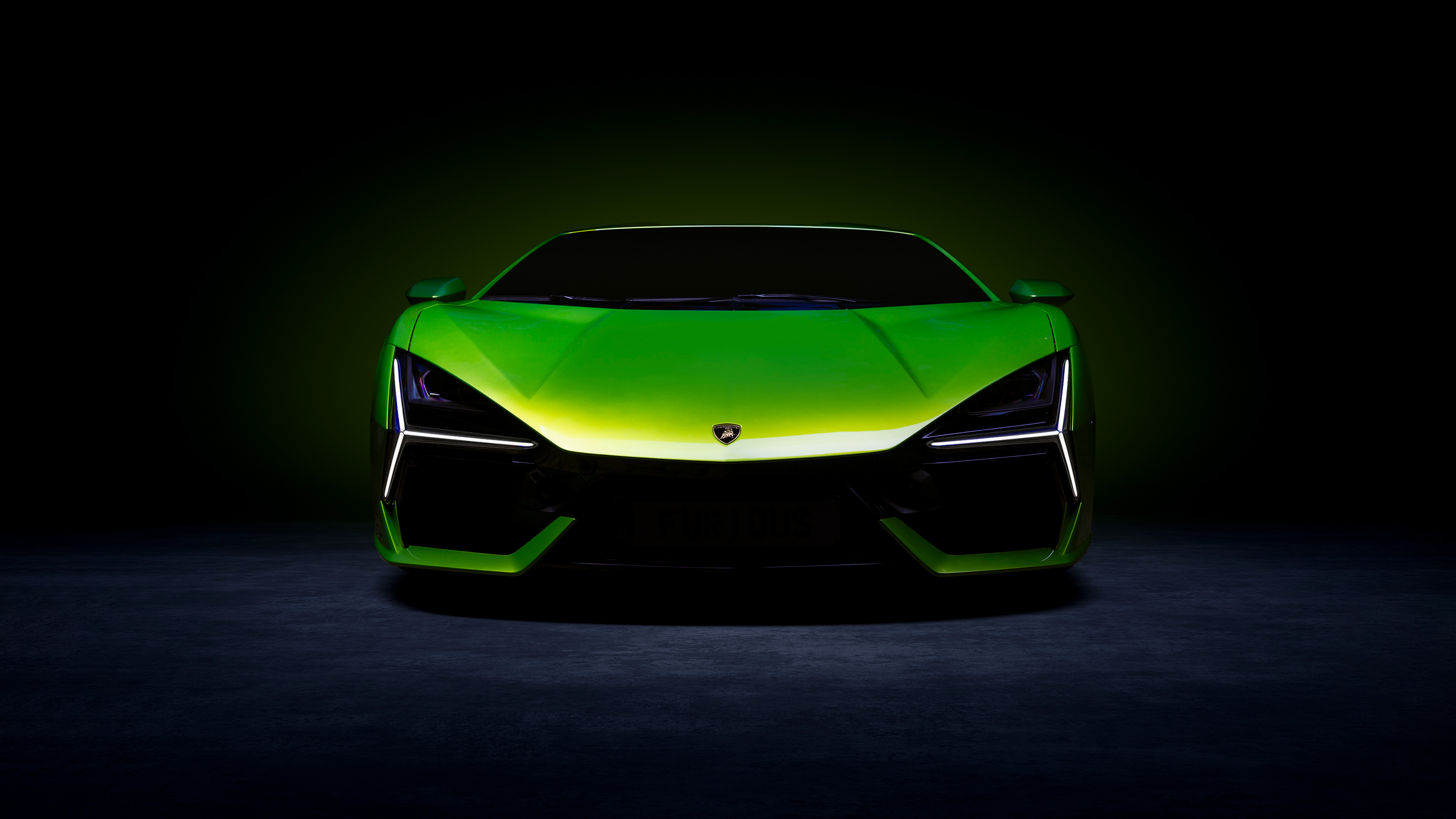 General 3840x2160 Lamborghini Revuelto Lamborghini green cars spotlights low light supercars italian cars Volkswagen Group V12 engine hybrid (car)