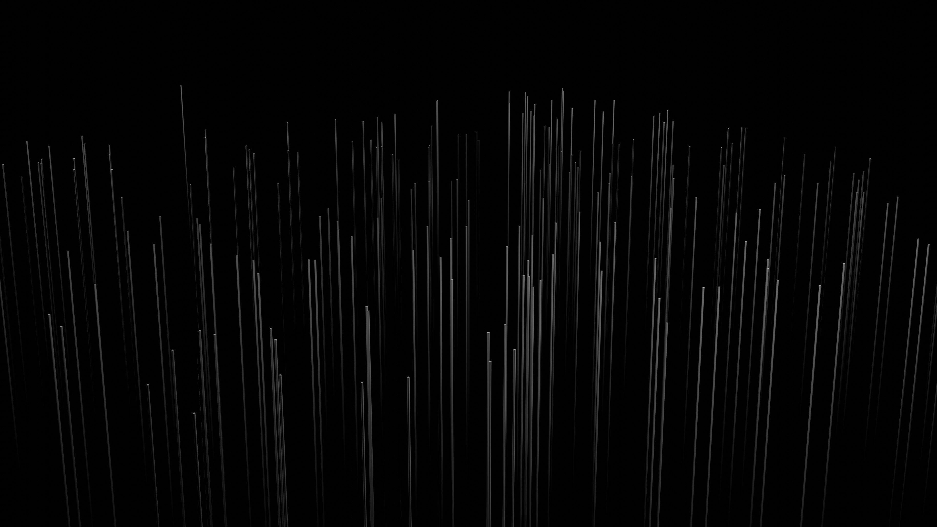 General 3840x2160 abstract digital art dark line art 3D Abstract minimalism black background monochrome