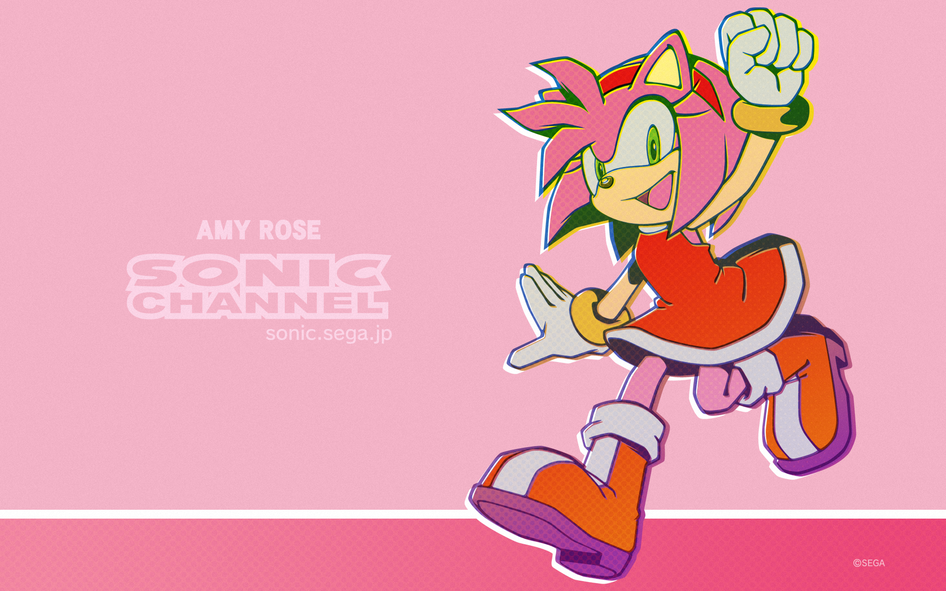 General 1920x1200 Amy Rose Sonic Sonic the Hedgehog comic art video game art Sega March PC gaming