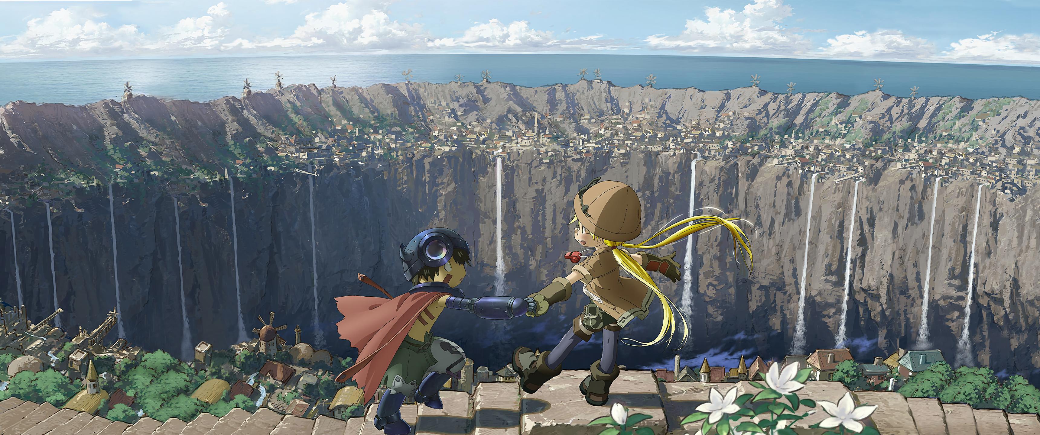 Anime 3440x1440 Made in Abyss ultrawide anime landscape